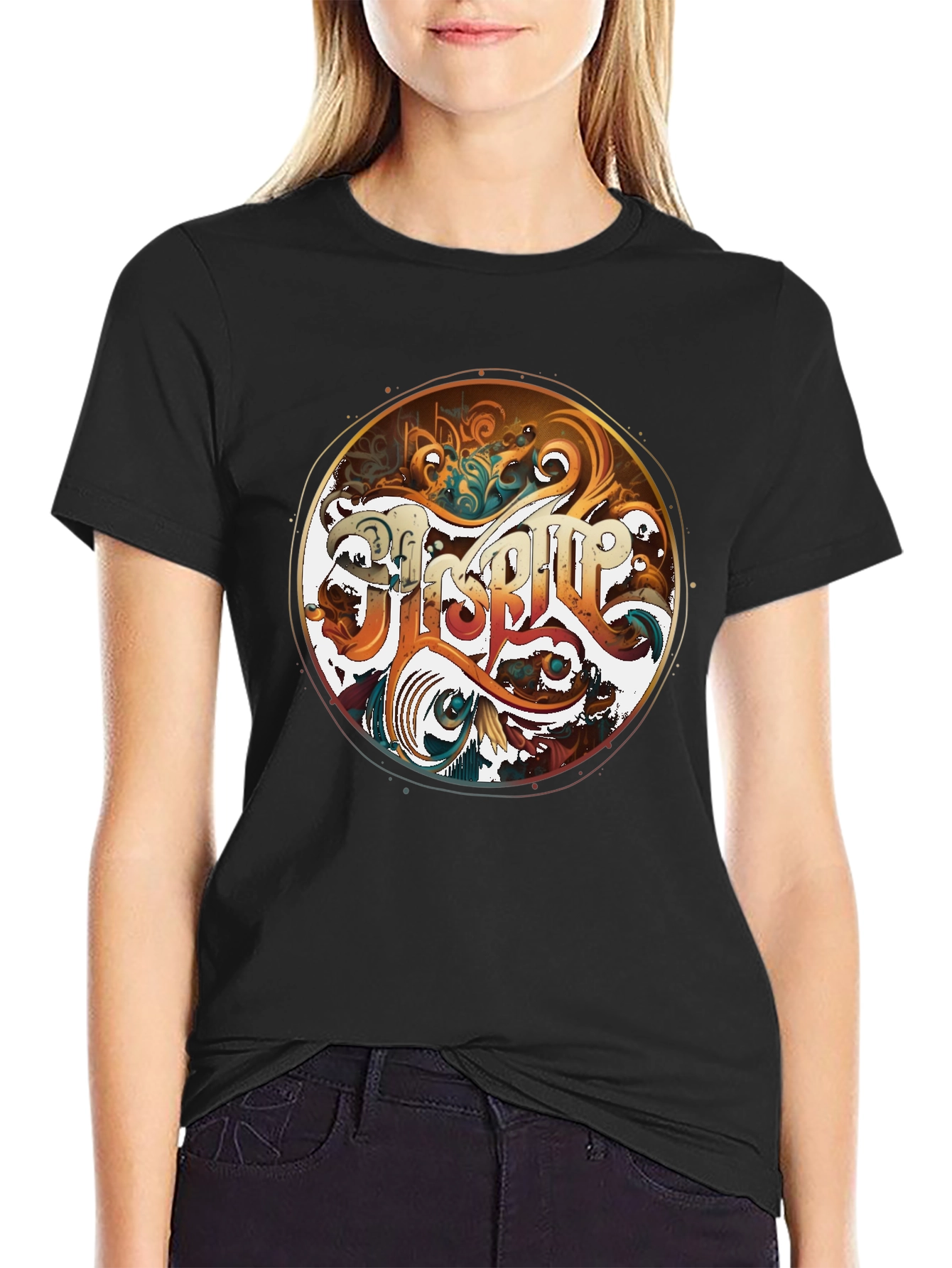 Groovy Graphic Tee - Retro Circle Design