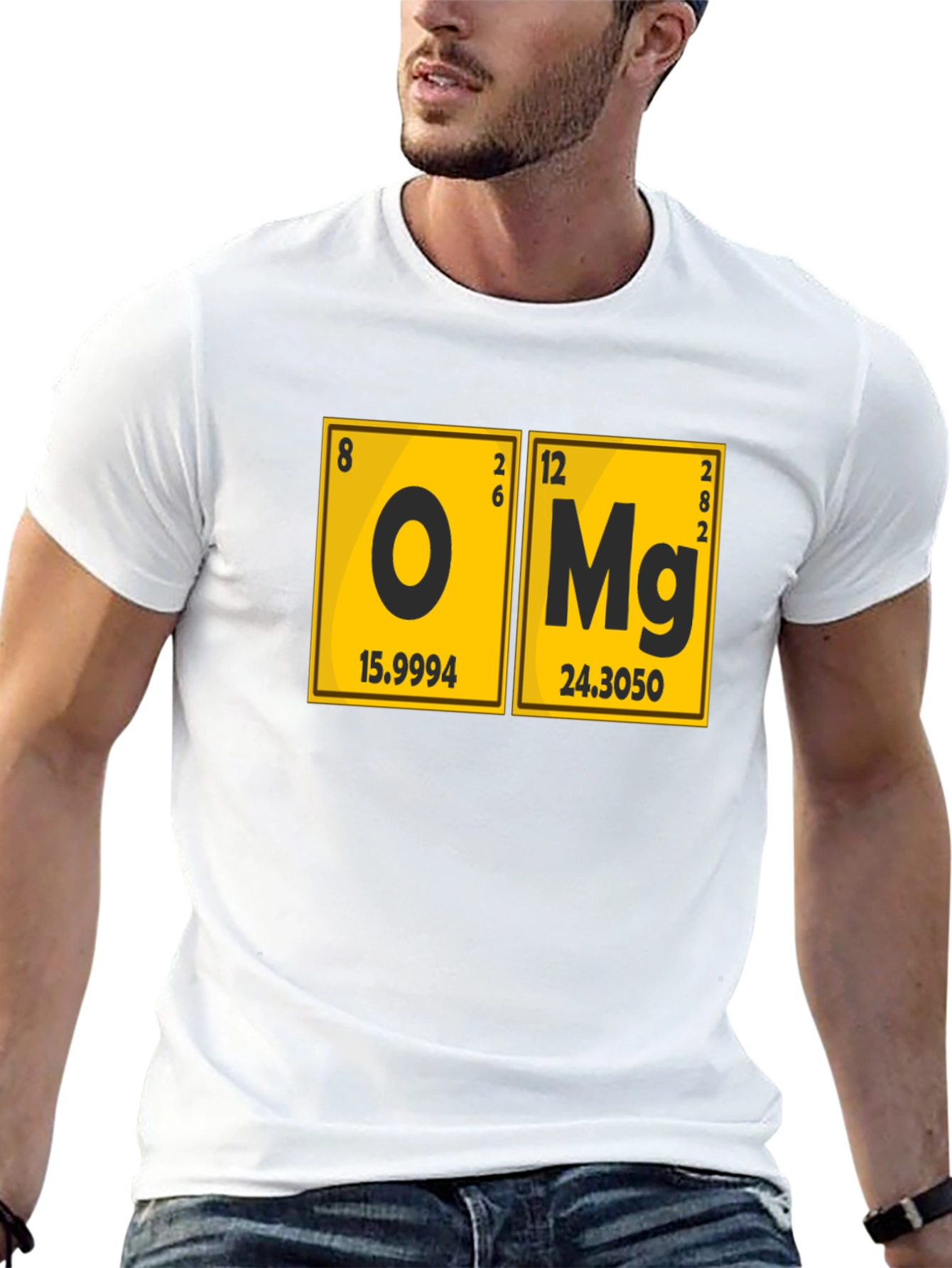OMG Periodic Table Black Graphic T-Shirt