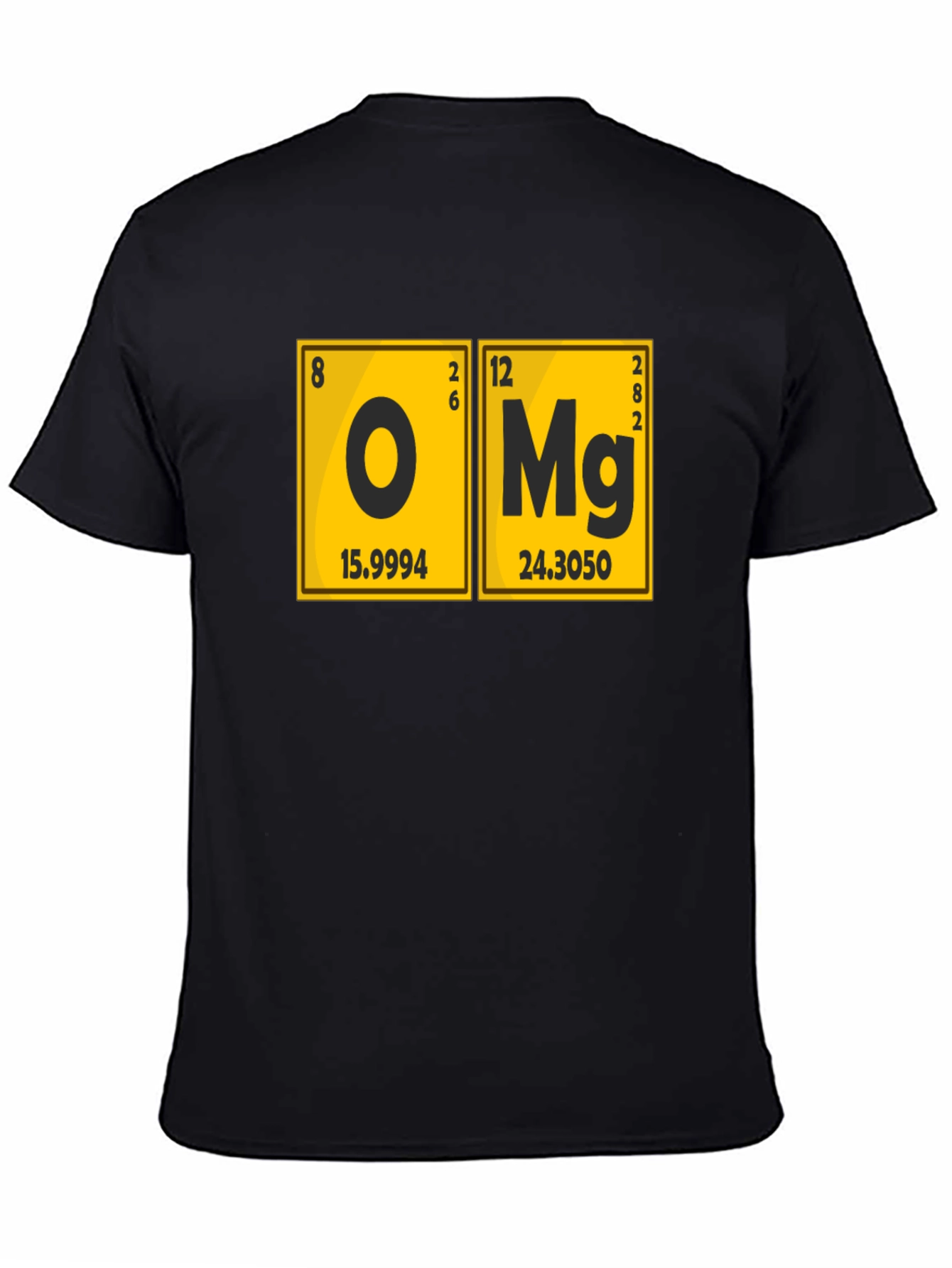 OMG Periodic Table Black Graphic T-Shirt