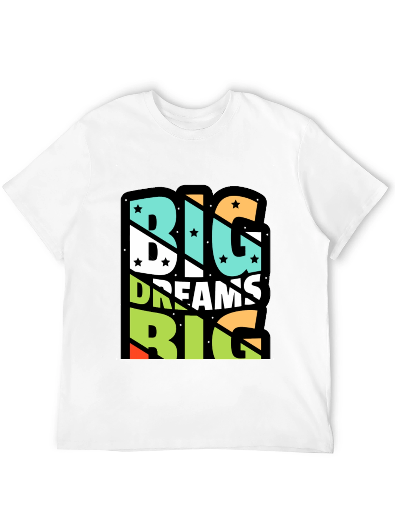 Big Dreams Graphic Tee - Unisex Black Cotton T-Shirt