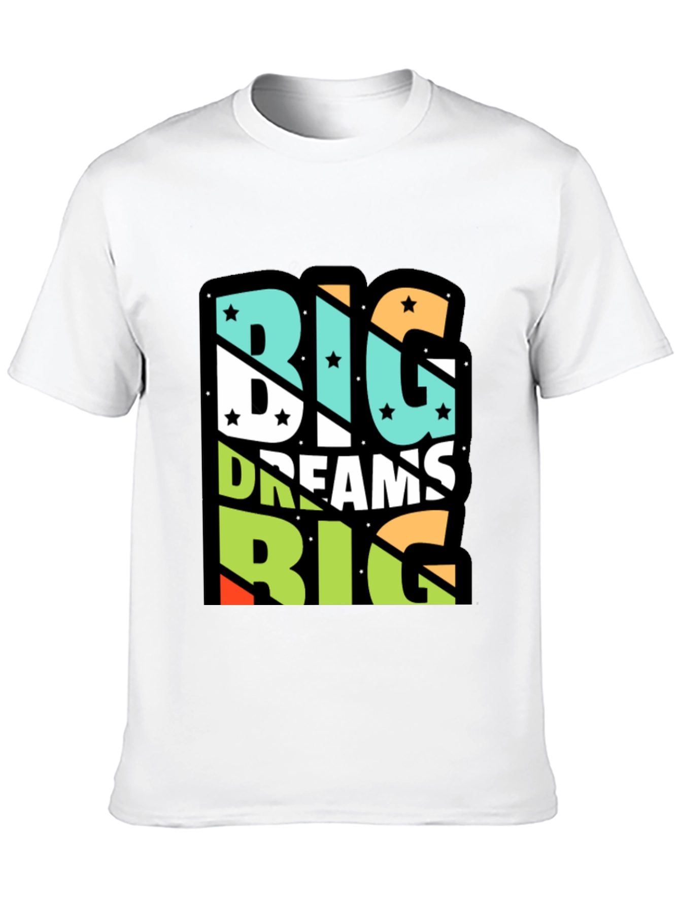 Big Dreams Graphic Tee - Unisex Black Cotton T-Shirt