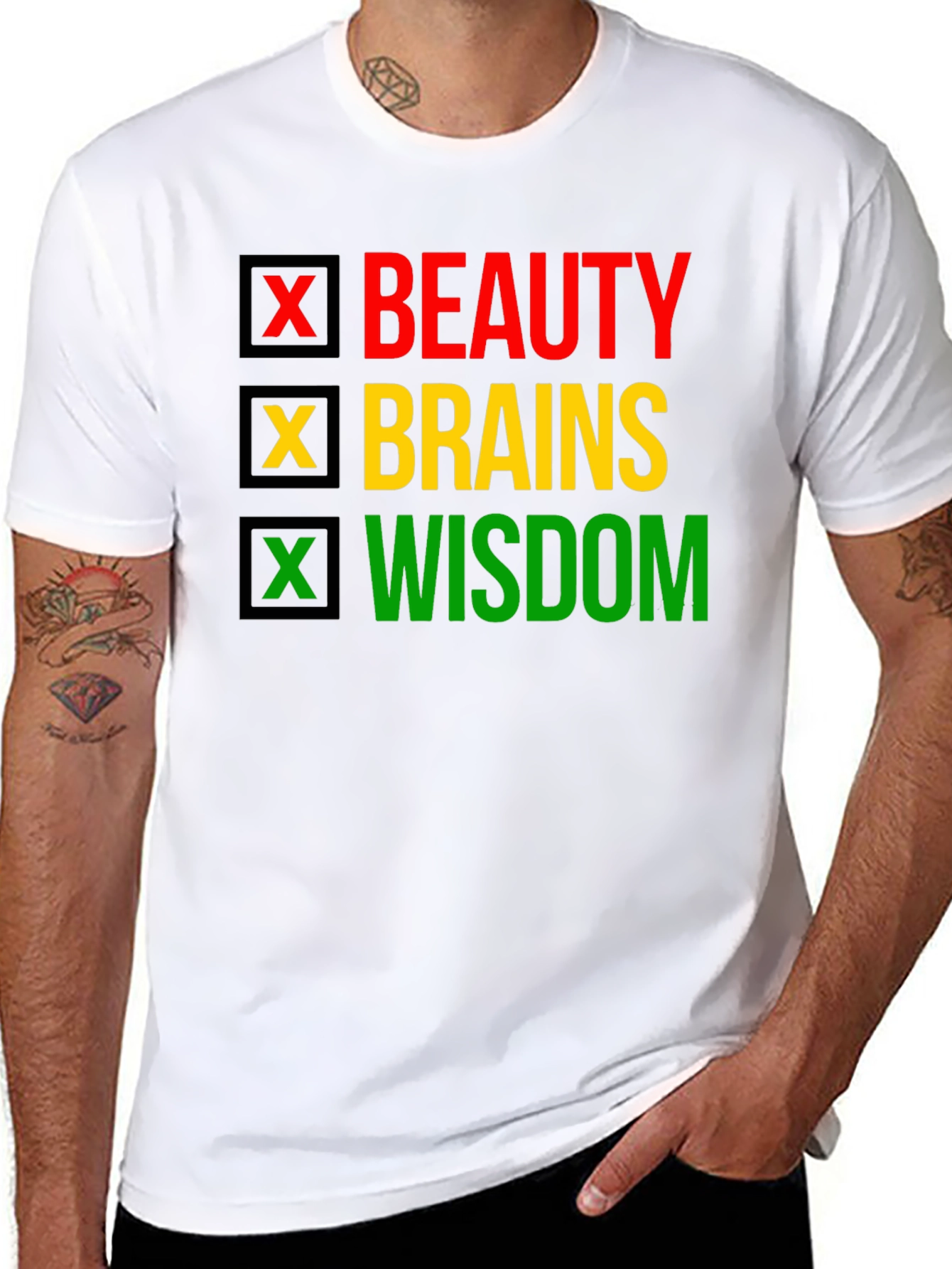 Beauty Brains Wisdom T-Shirt