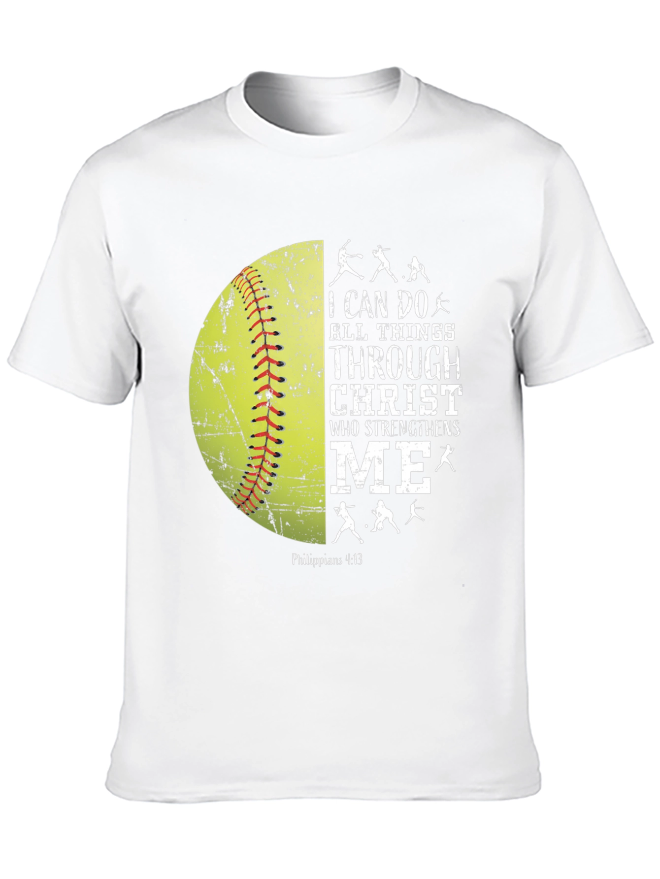 Christian Softball T-Shirt - I Can Do All Things