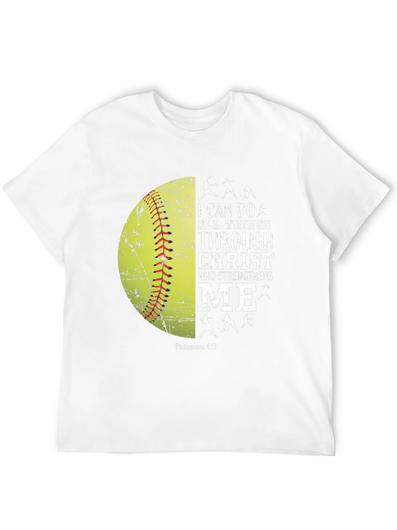 Christian Softball T-Shirt - I Can Do All Things