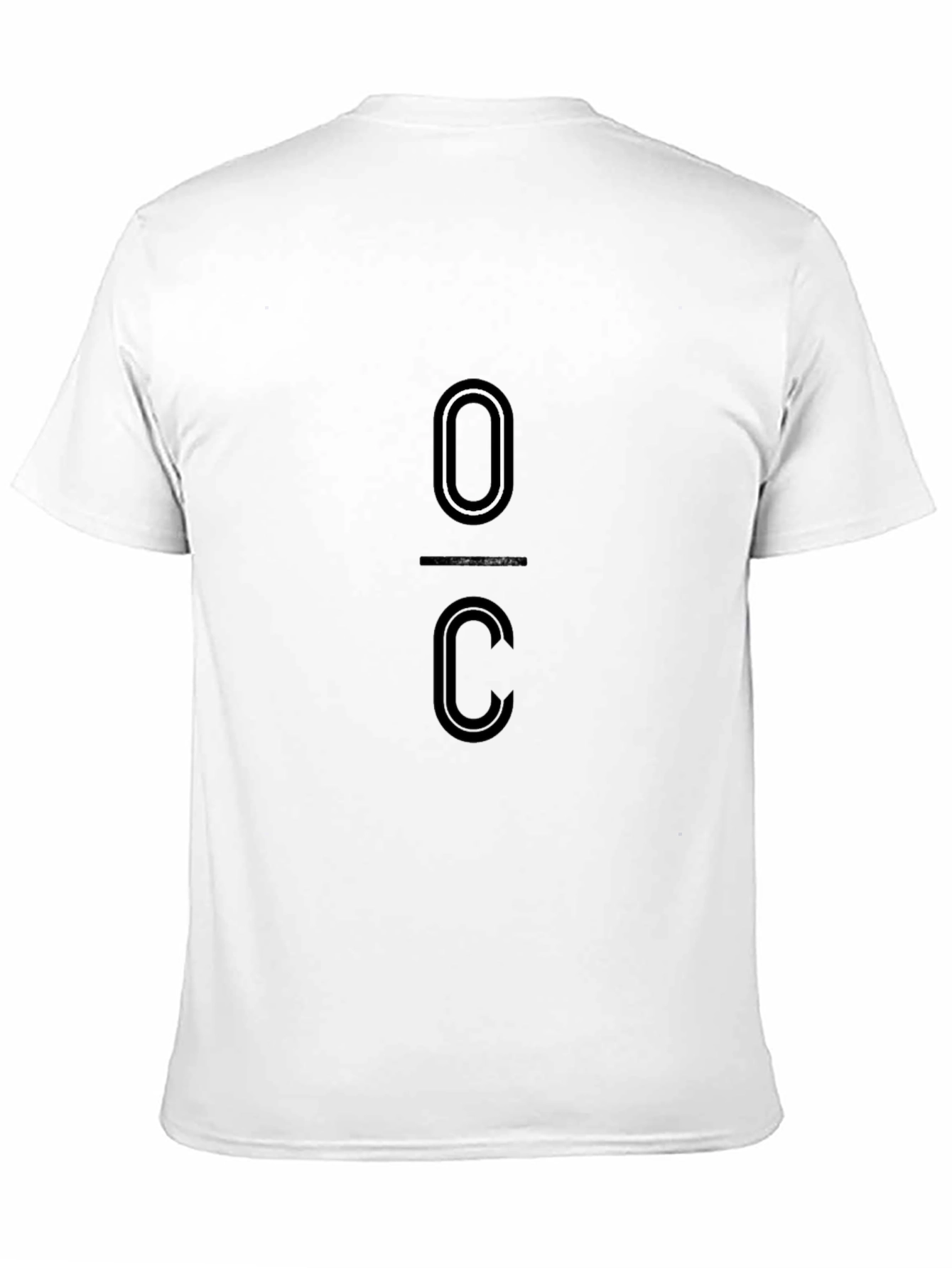Minimalist O/C Black T-Shirt - Modern Design