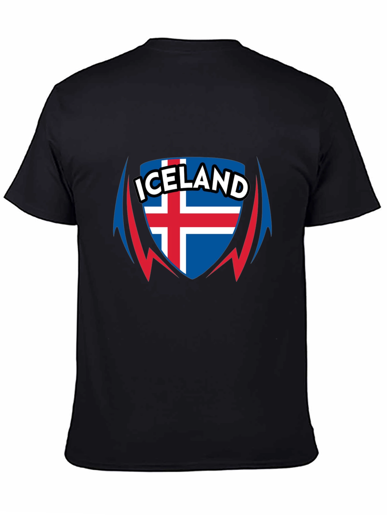 Iceland Flag Shield Graphic T-Shirt
