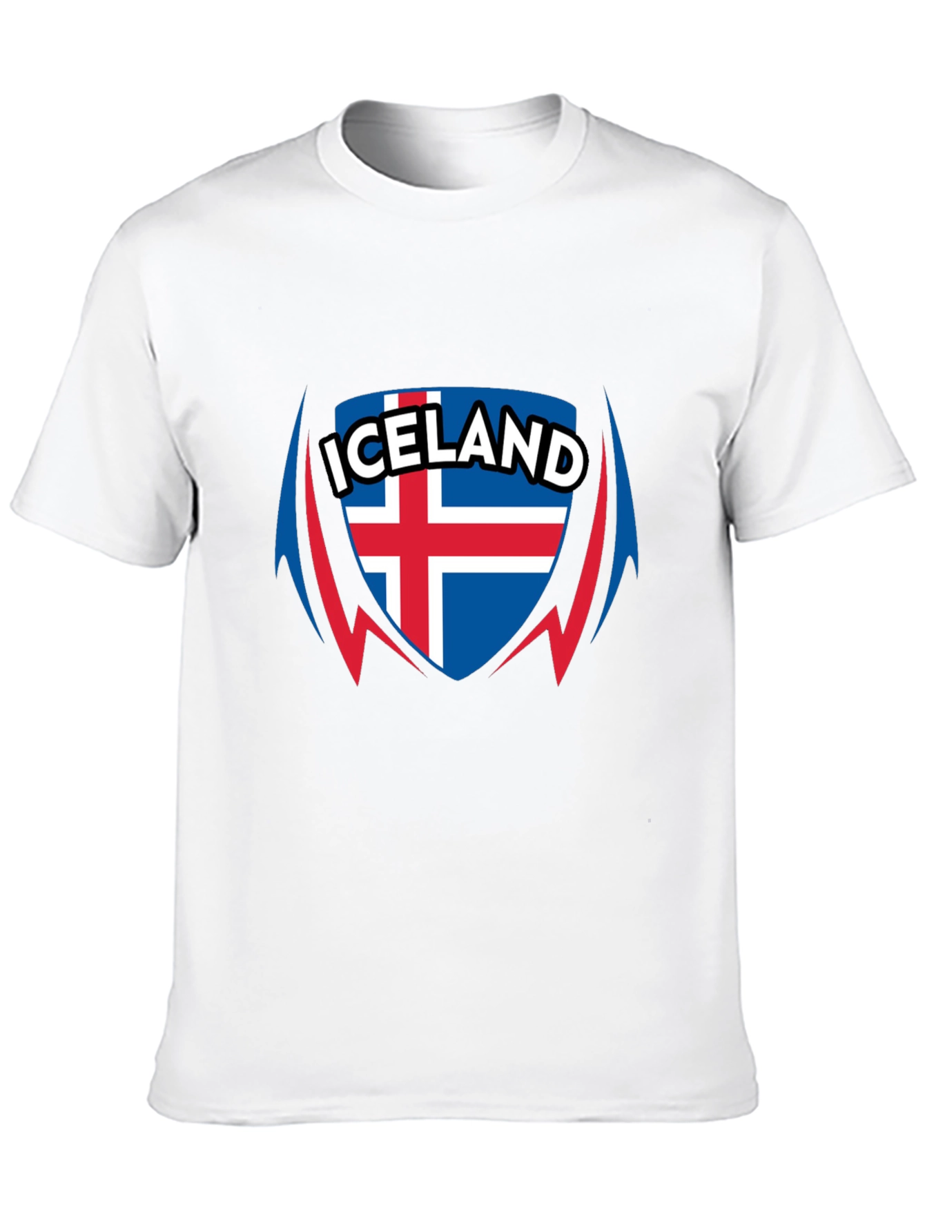Iceland Flag Shield Graphic T-Shirt