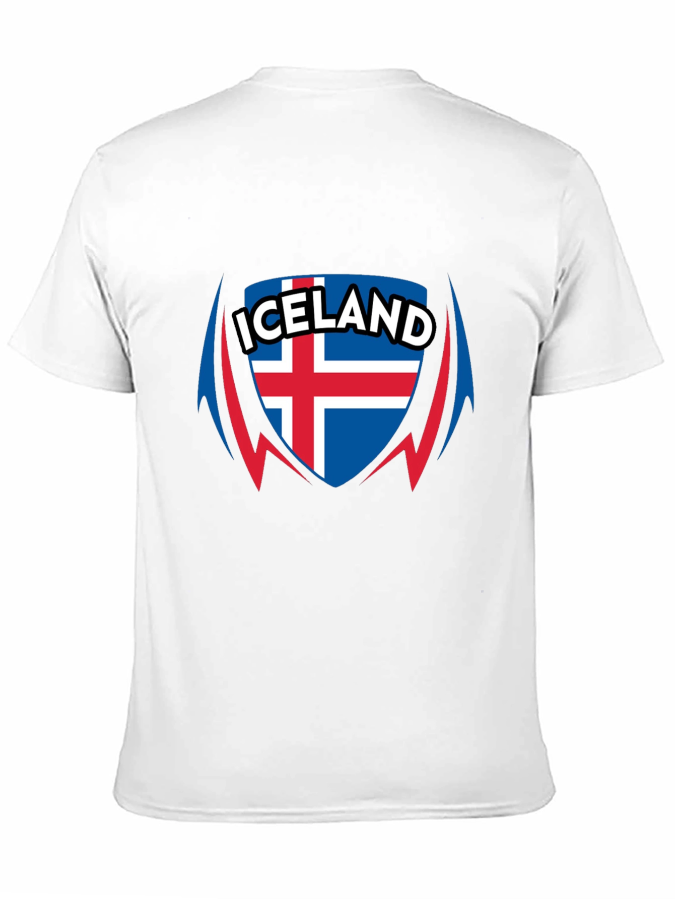 Iceland Flag Shield Graphic T-Shirt