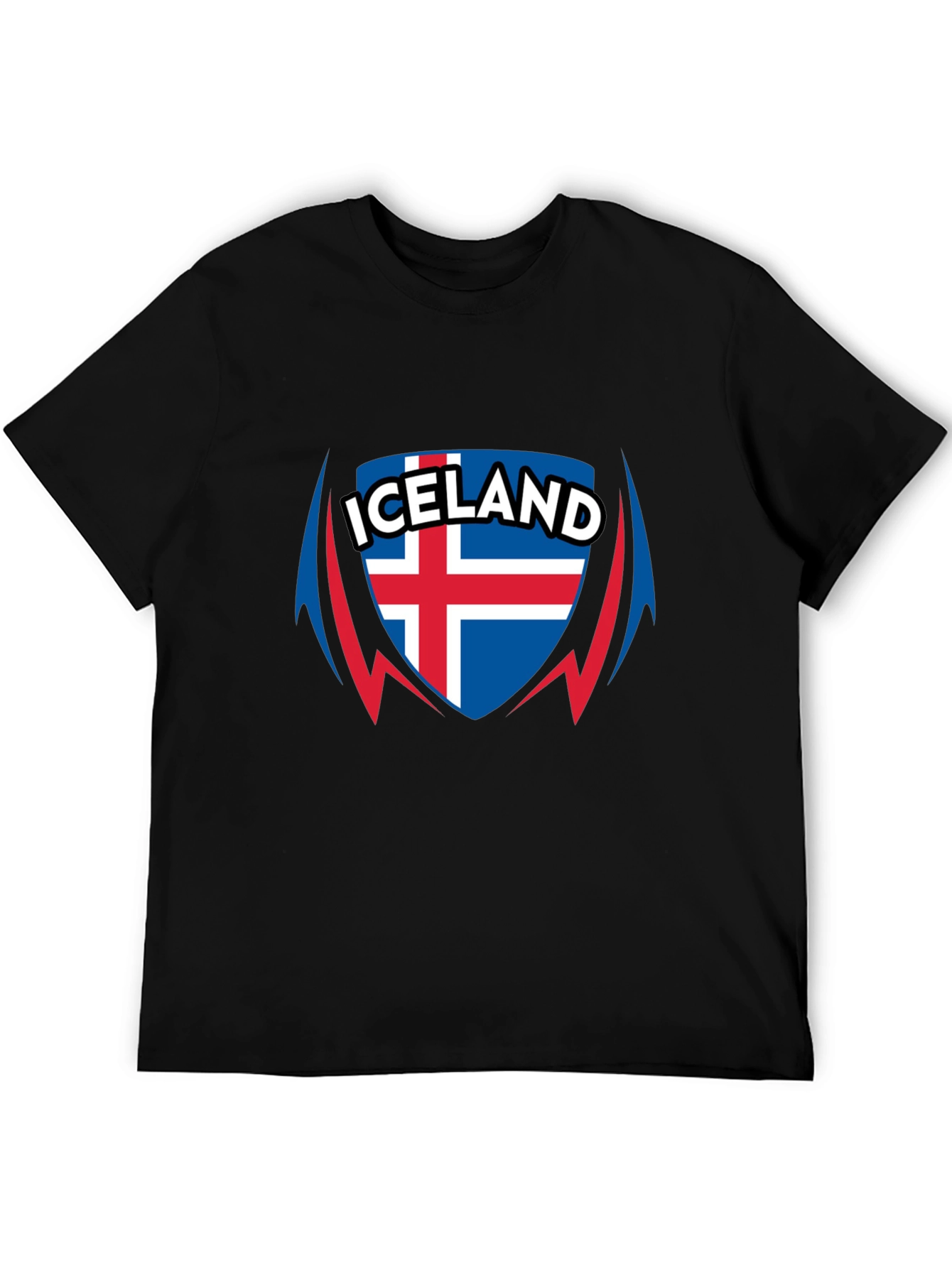Iceland Flag Shield Graphic T-Shirt