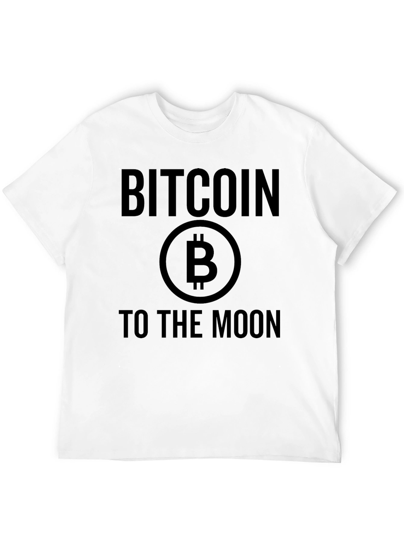 Bitcoin to the Moon Black T-Shirt