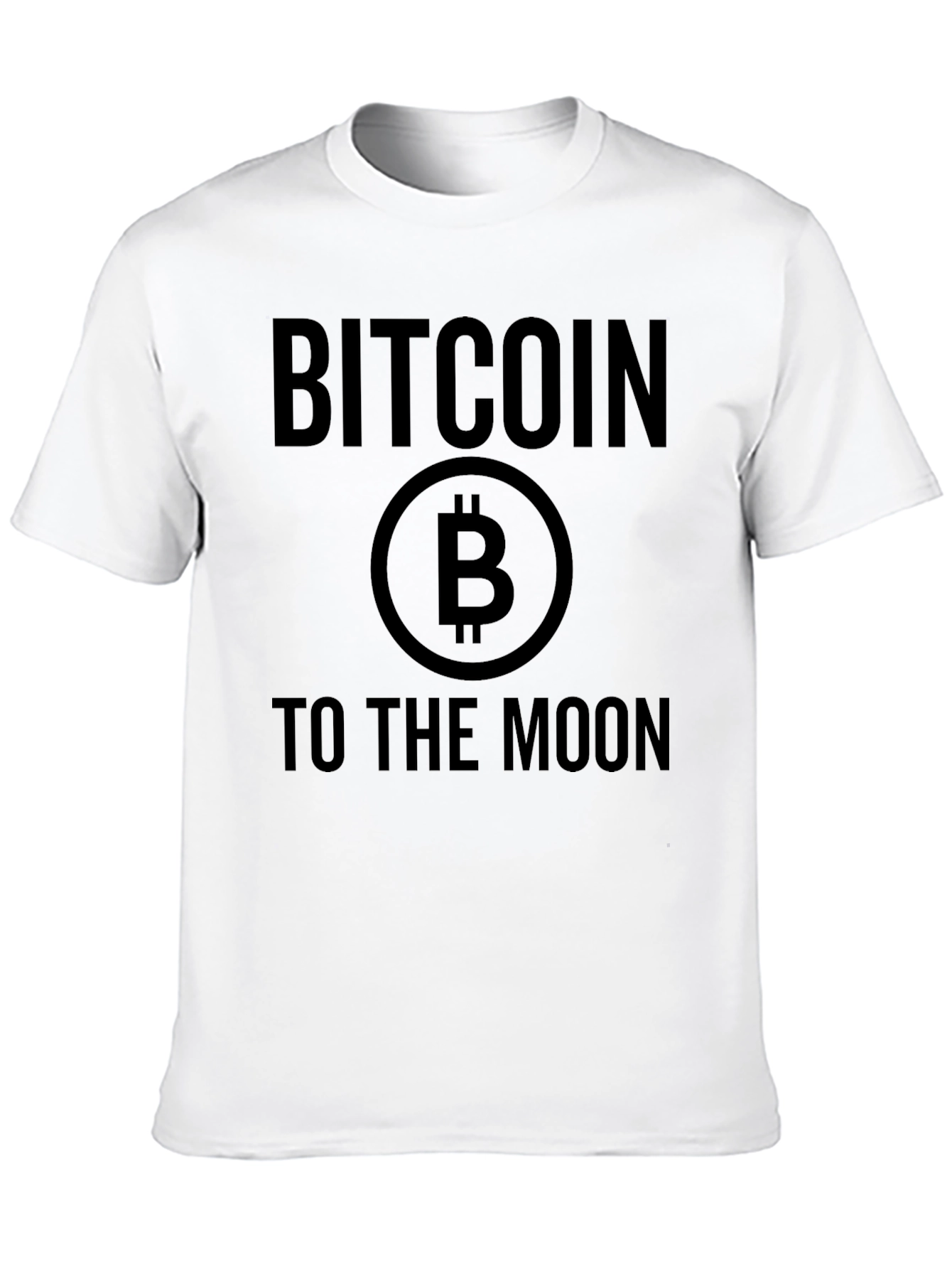 Bitcoin to the Moon Black T-Shirt