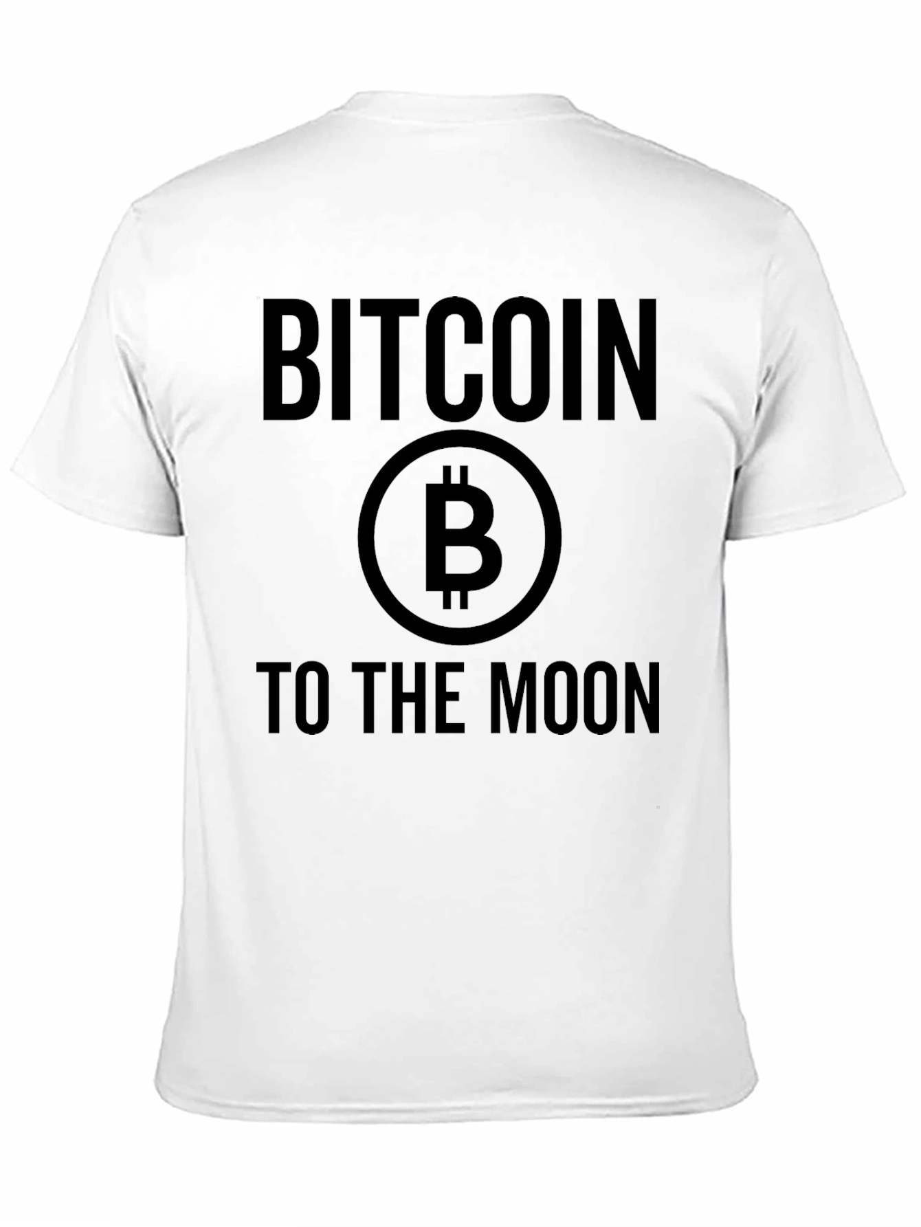 Bitcoin to the Moon Black T-Shirt