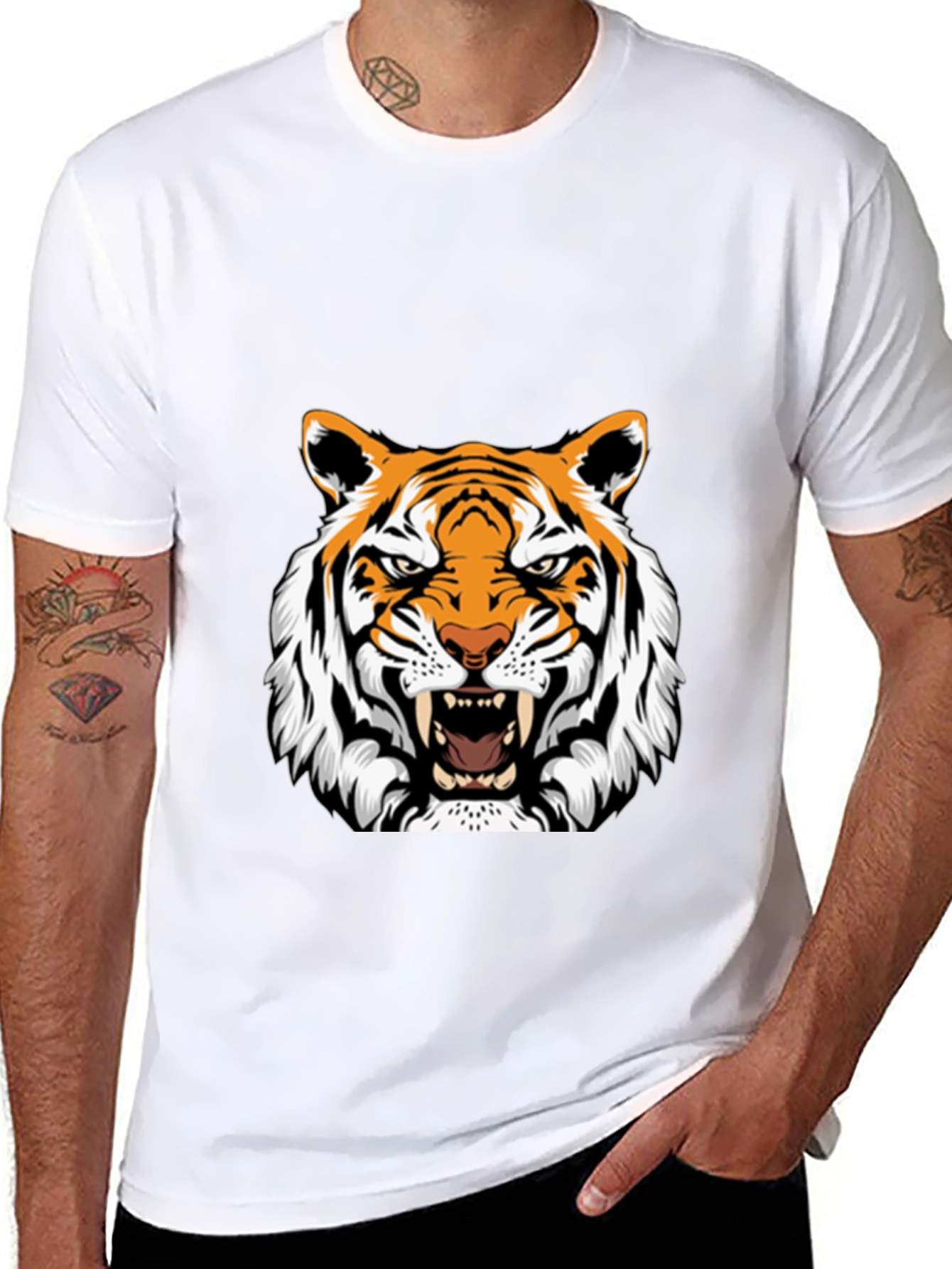Bold Tiger Graphic Tee - Fierce & Stylish