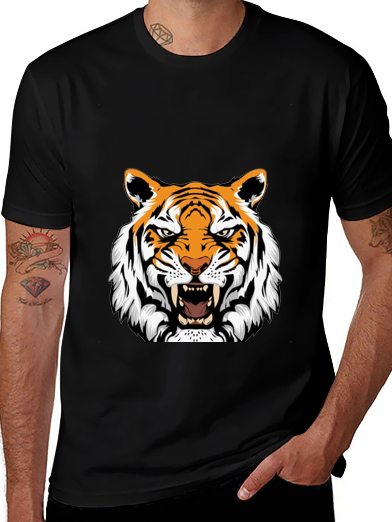Bold Tiger Graphic Tee - Fierce & Stylish