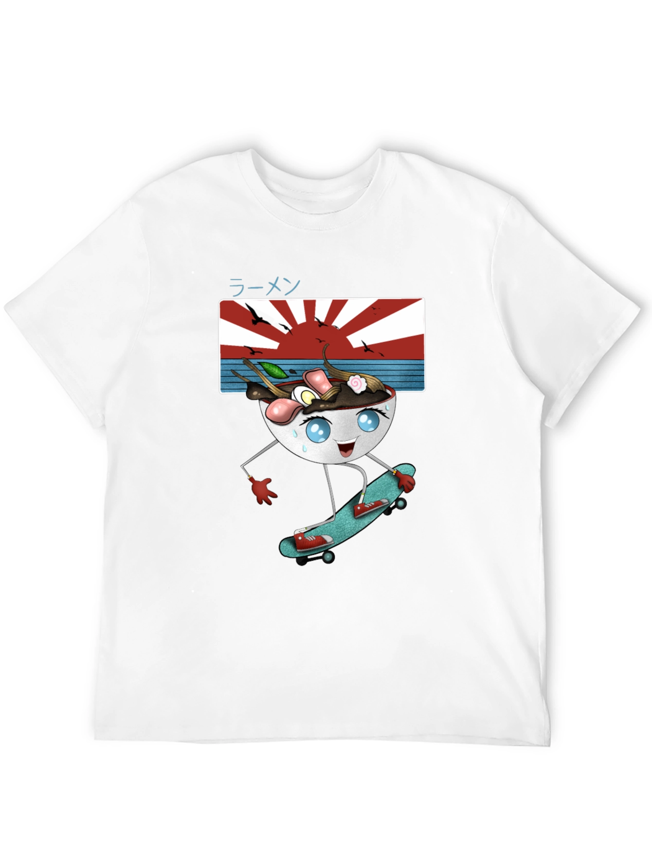 Skateboarding Ramen T-Shirt - Cool & Unique Design