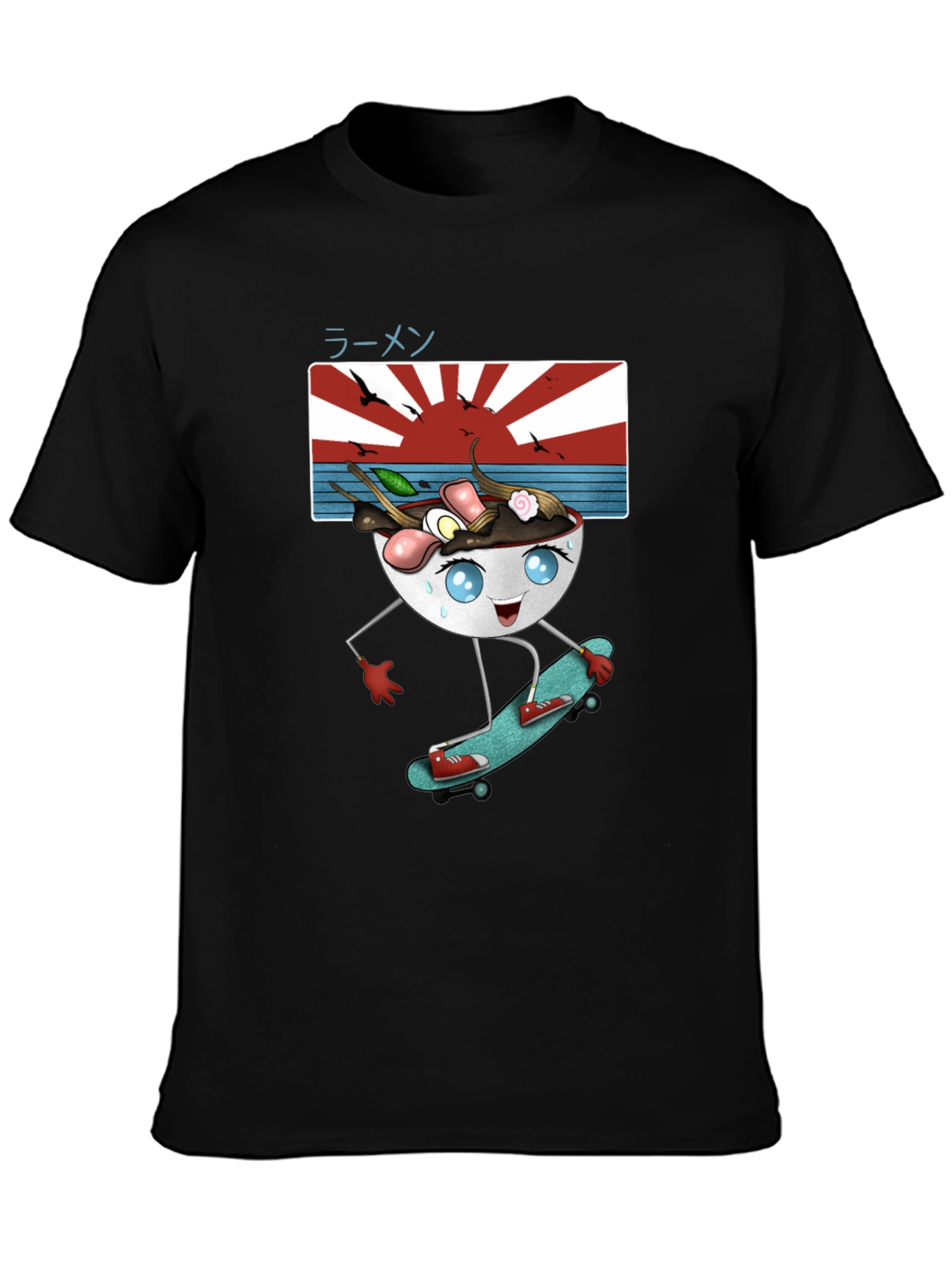 Skateboarding Ramen T-Shirt - Cool & Unique Design