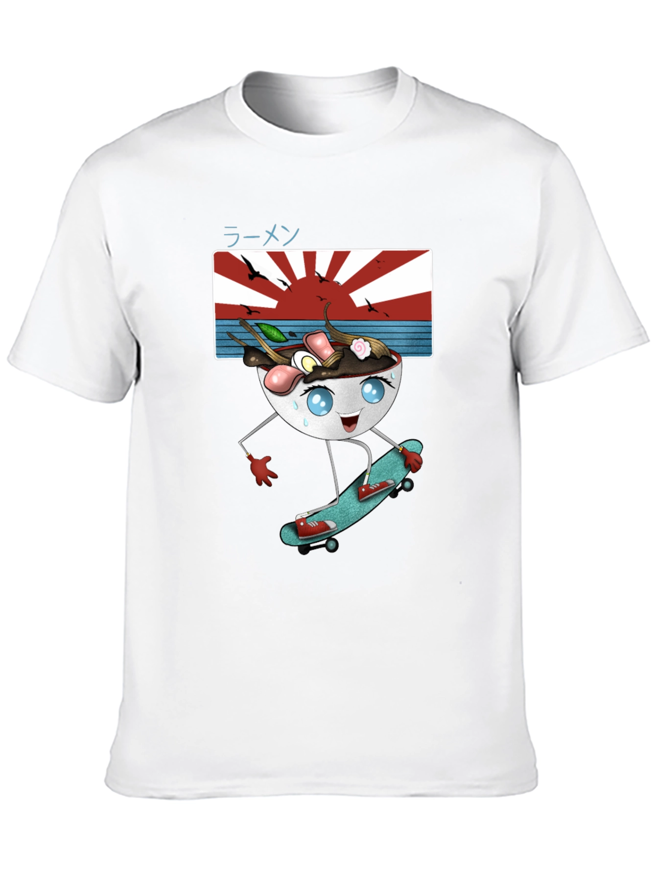 Skateboarding Ramen T-Shirt - Cool & Unique Design