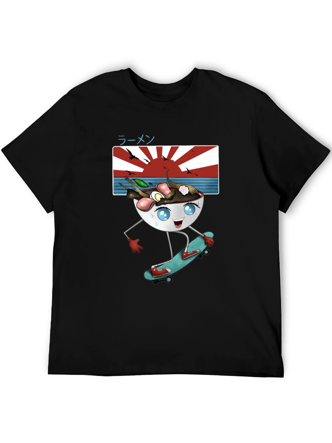 Skateboarding Ramen T-Shirt - Cool & Unique Design