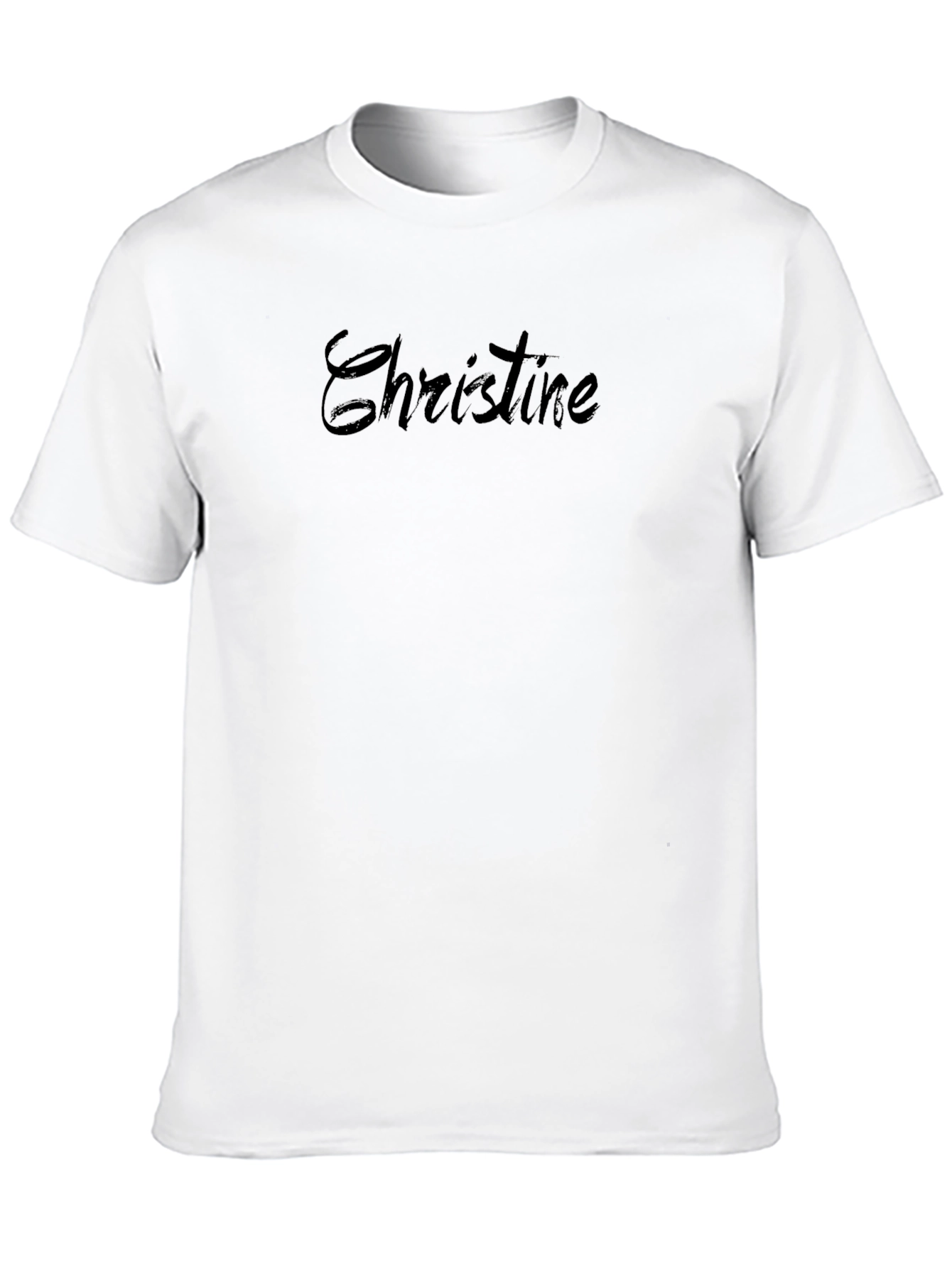 Personalized Christine Black T-Shirt