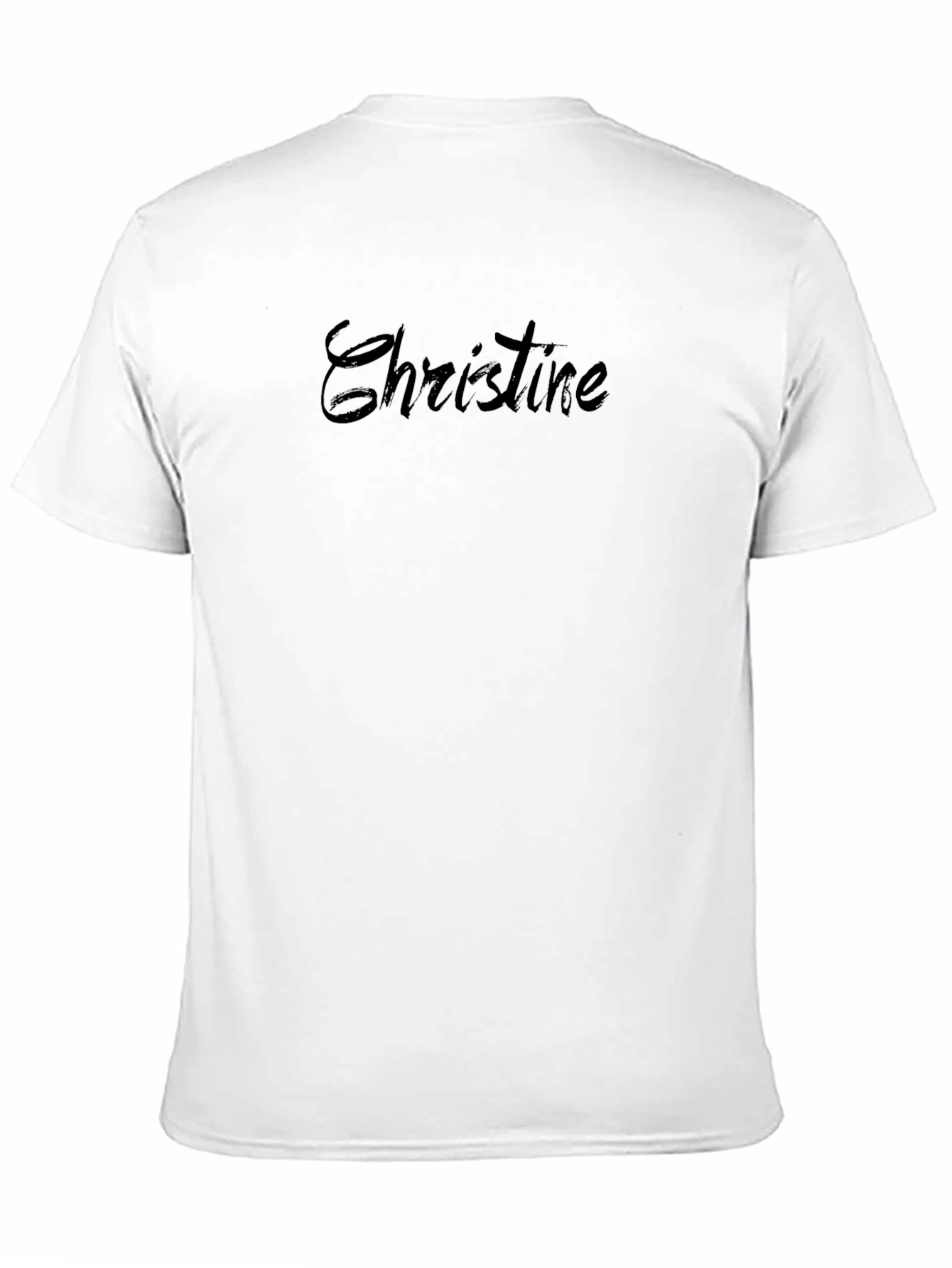 Personalized Christine Black T-Shirt