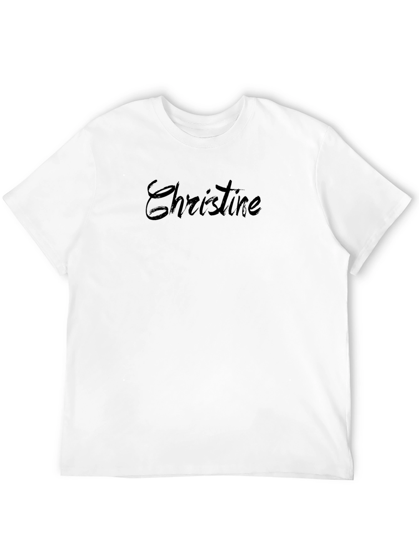 Personalized Christine Black T-Shirt