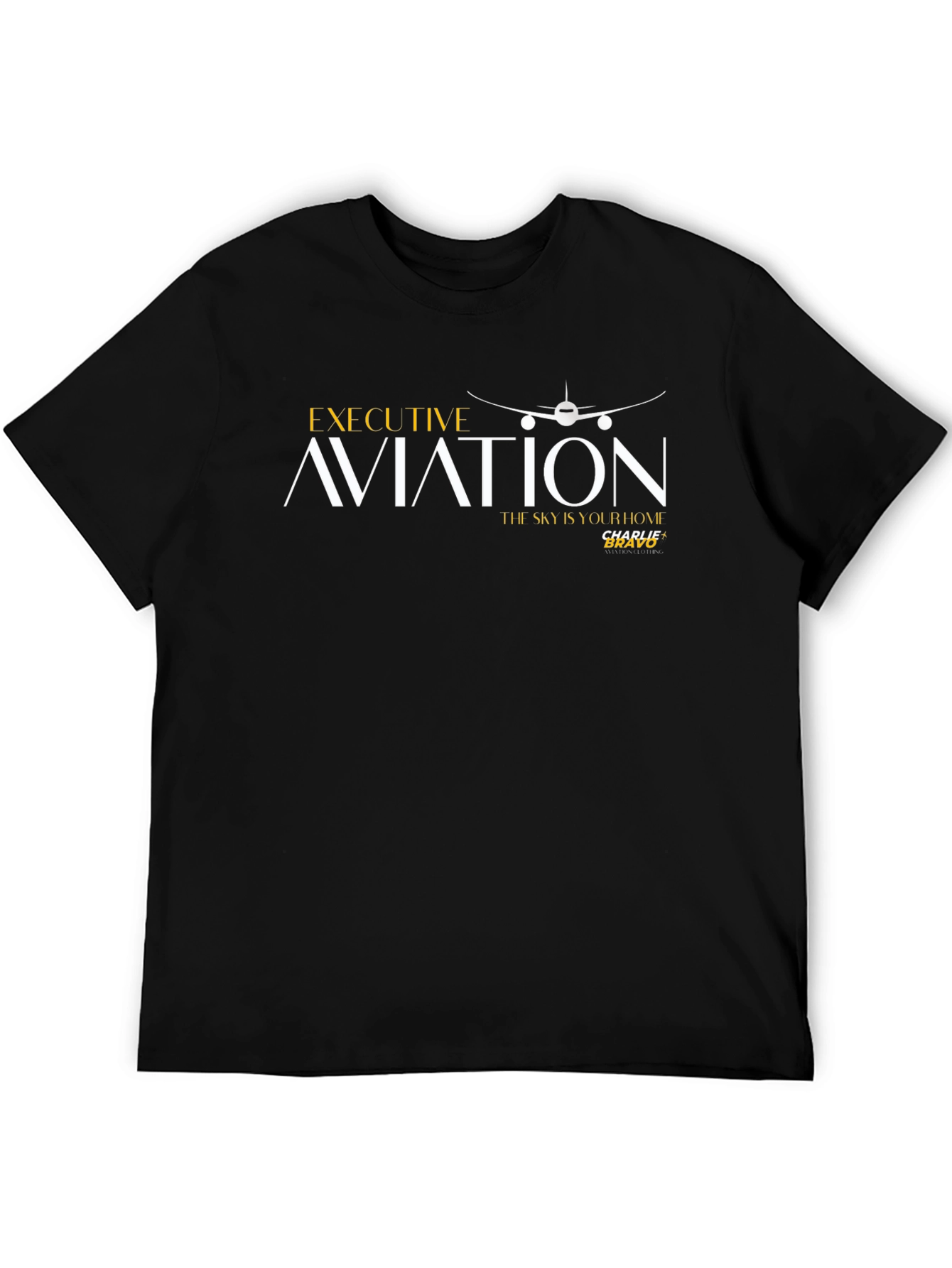 Executive Aviation Graphic Tee - Premium Quality Cotton