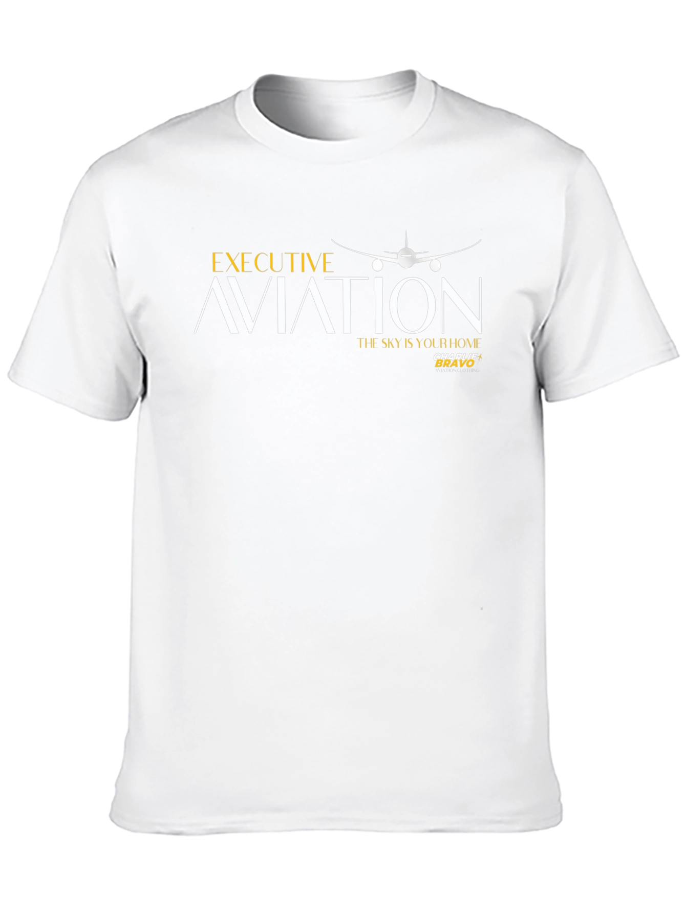 Executive Aviation Graphic Tee - Premium Quality Cotton