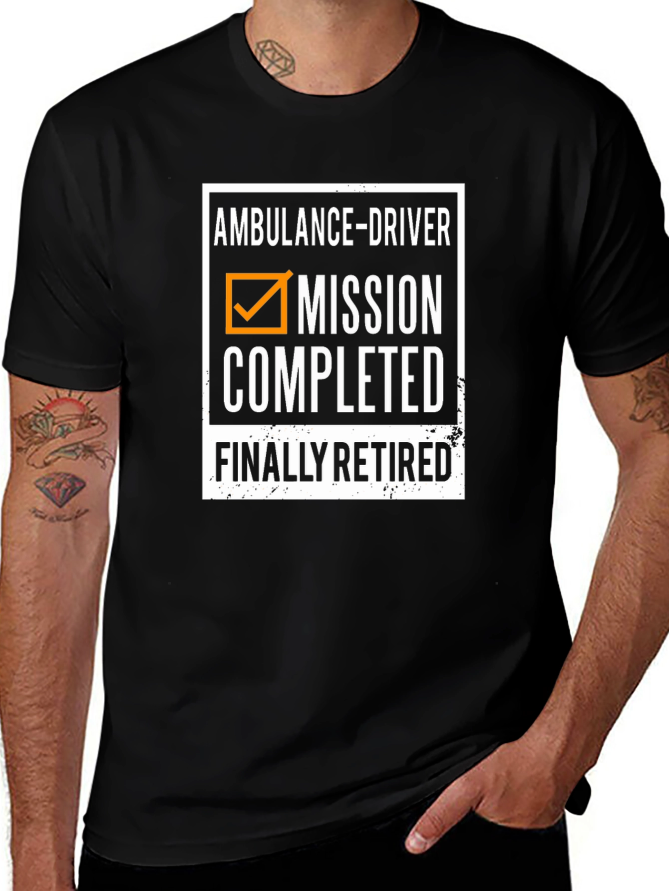 Ambulance Driver Retirement T-Shirt - Mission Completed