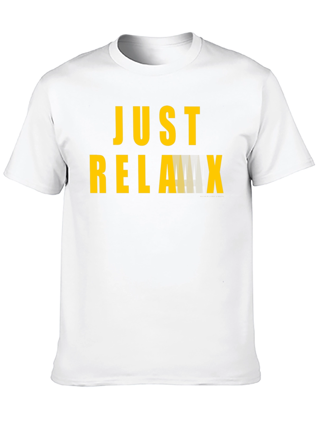Just Relax Black Graphic T-Shirt