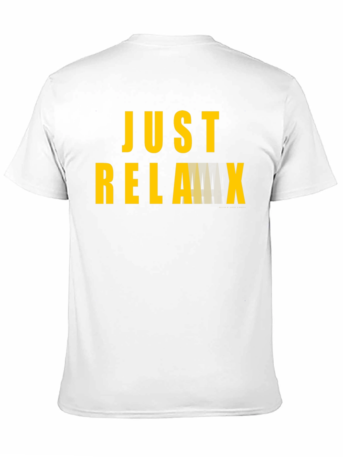 Just Relax Black Graphic T-Shirt