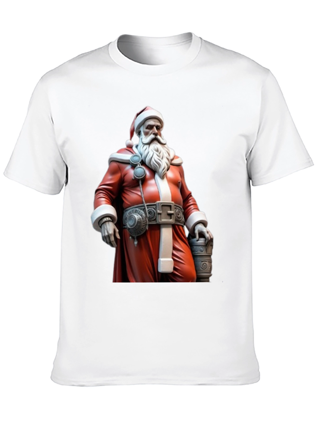 Festive Santa T-Shirt - Black