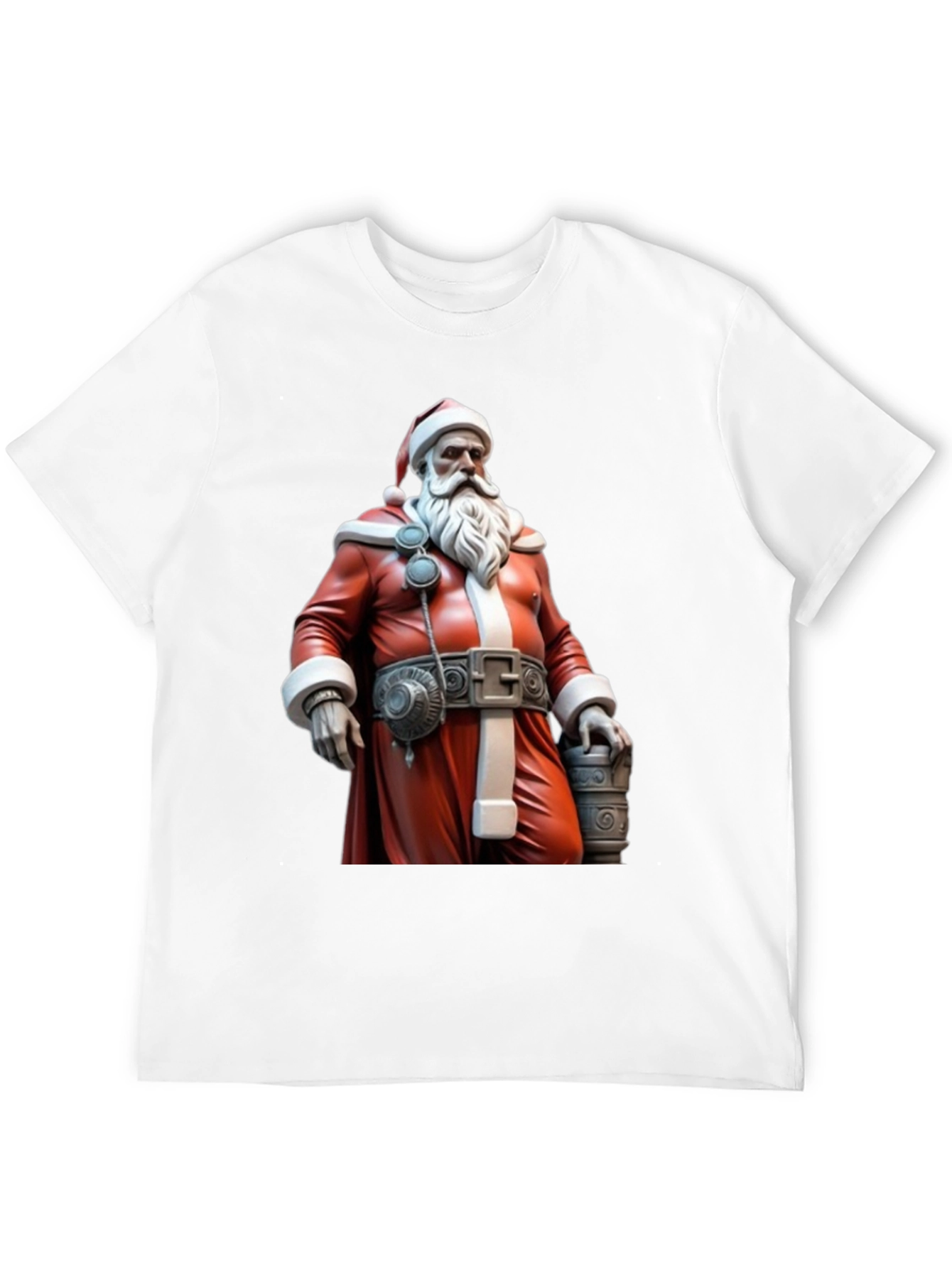 Festive Santa T-Shirt - Black