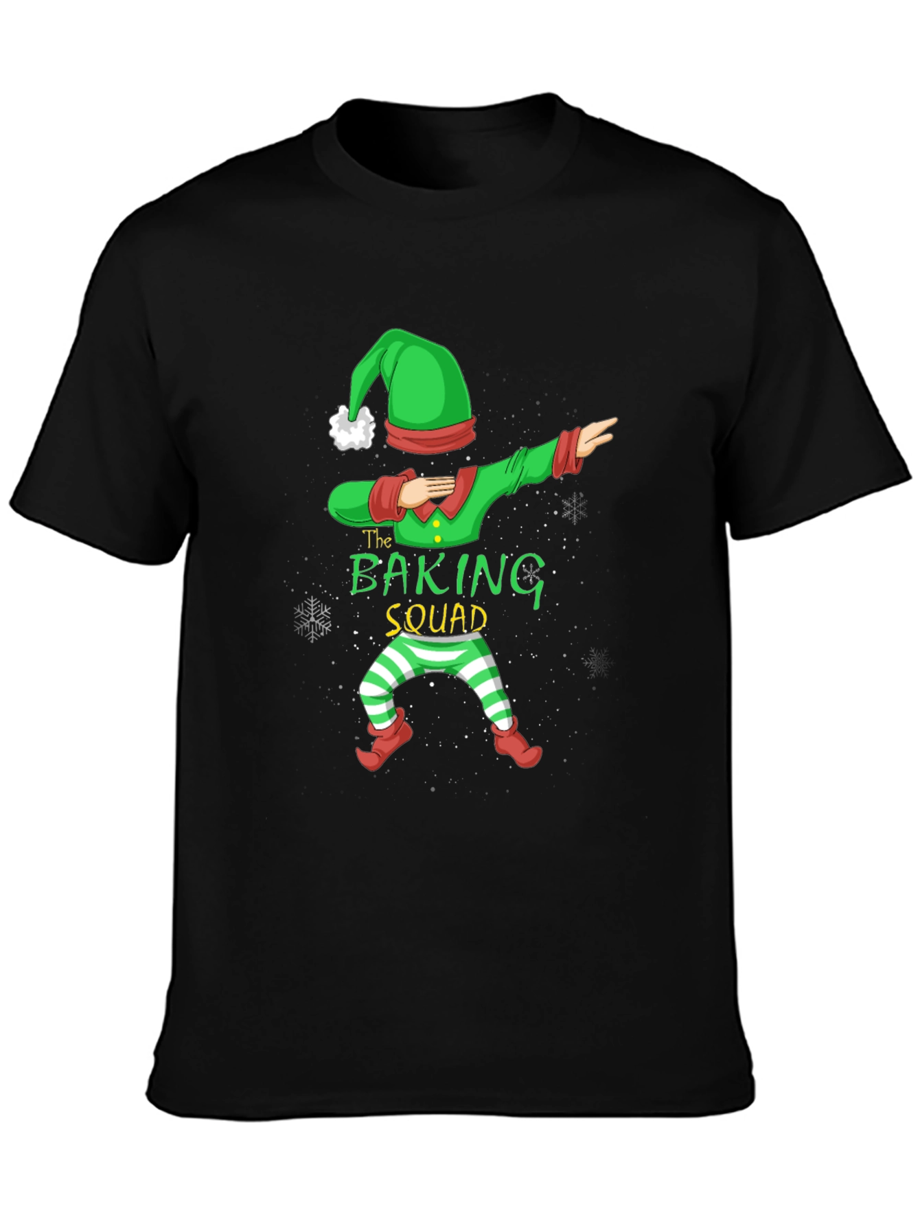 Baking Squad Elf Dab Christmas T-Shirt