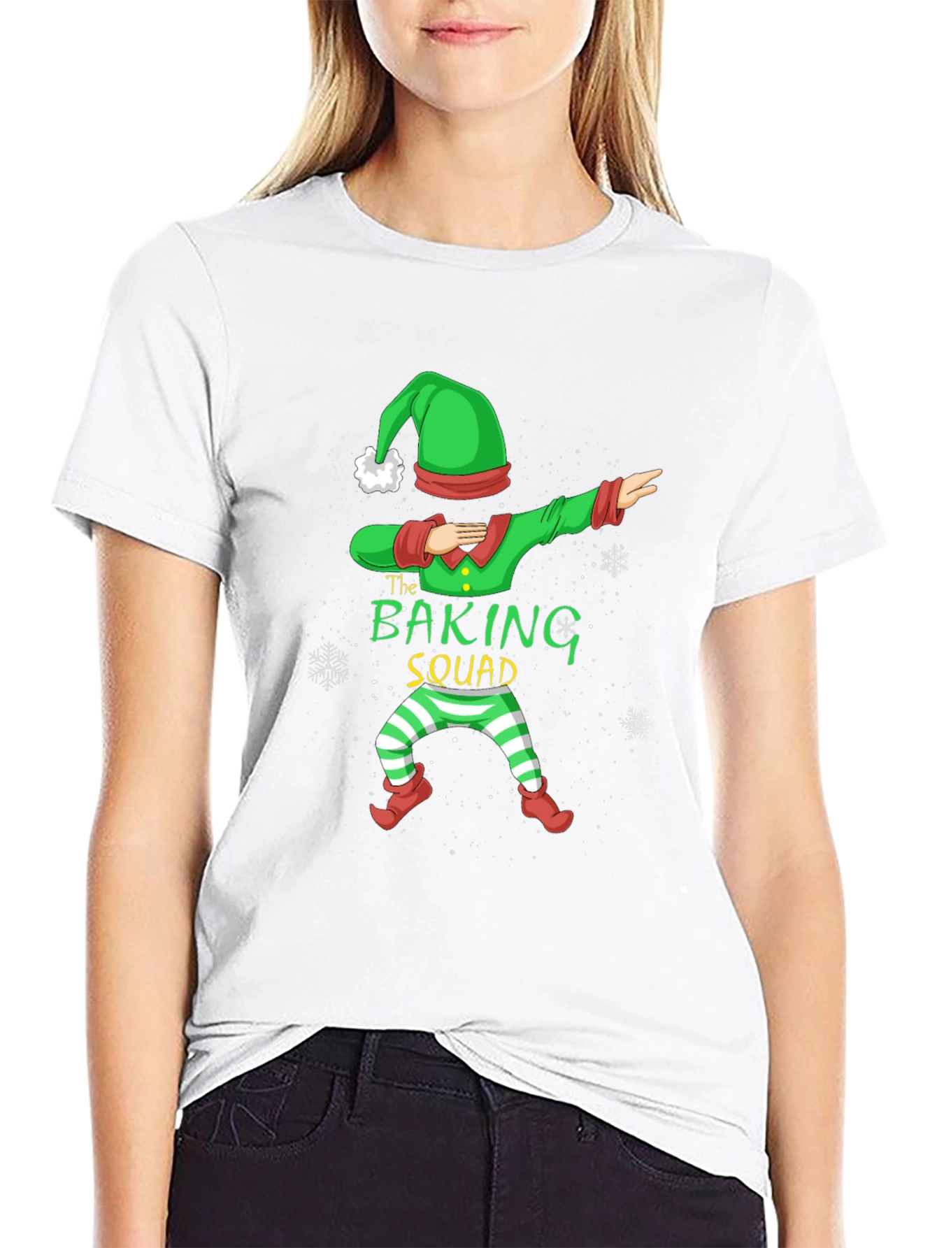 Baking Squad Elf Dab Christmas T-Shirt