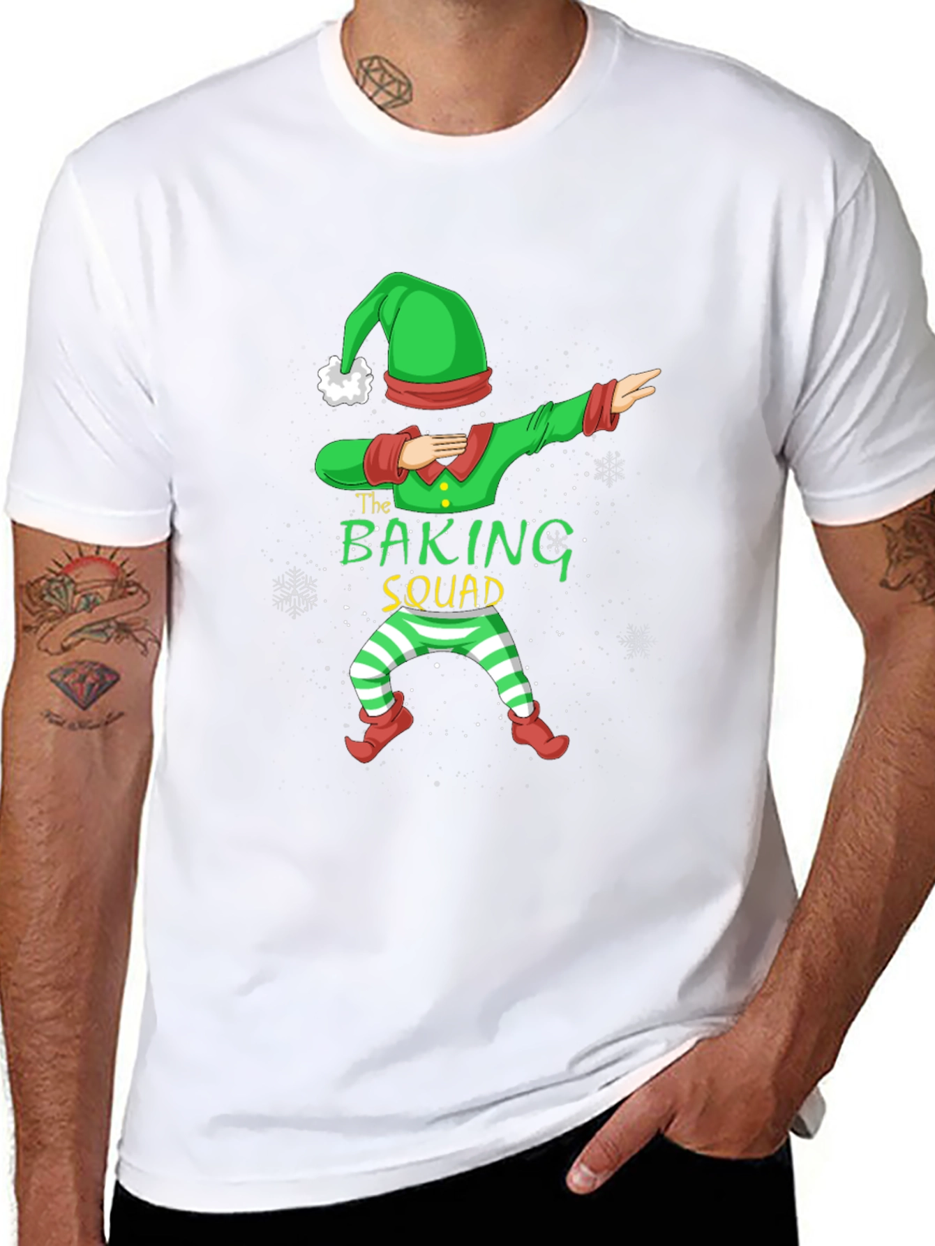 Baking Squad Elf Dab Christmas T-Shirt
