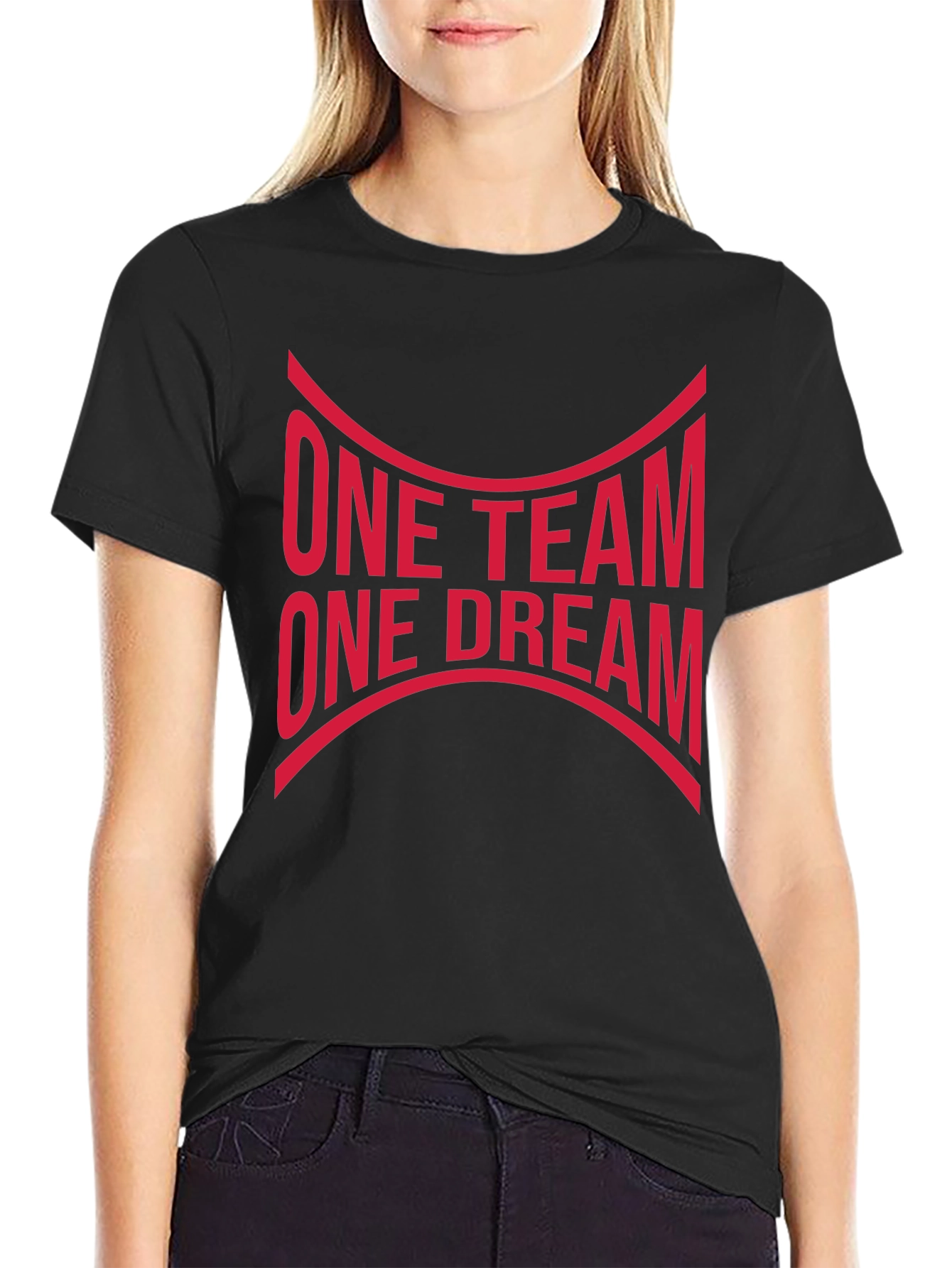 One Team One Dream Graphic Tee - Black