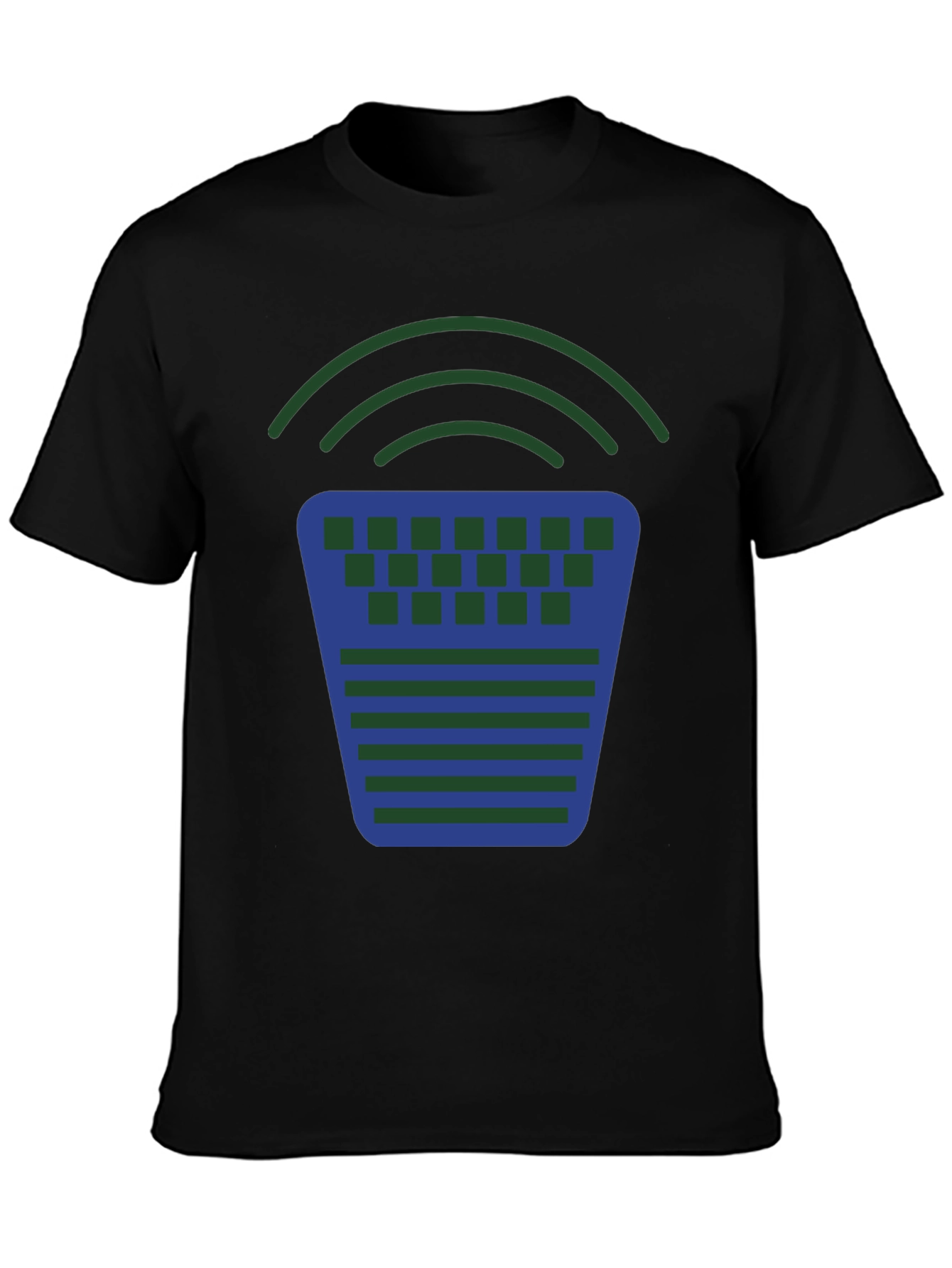 Geometric Graphic Tee - Modern Design Casual Comfort