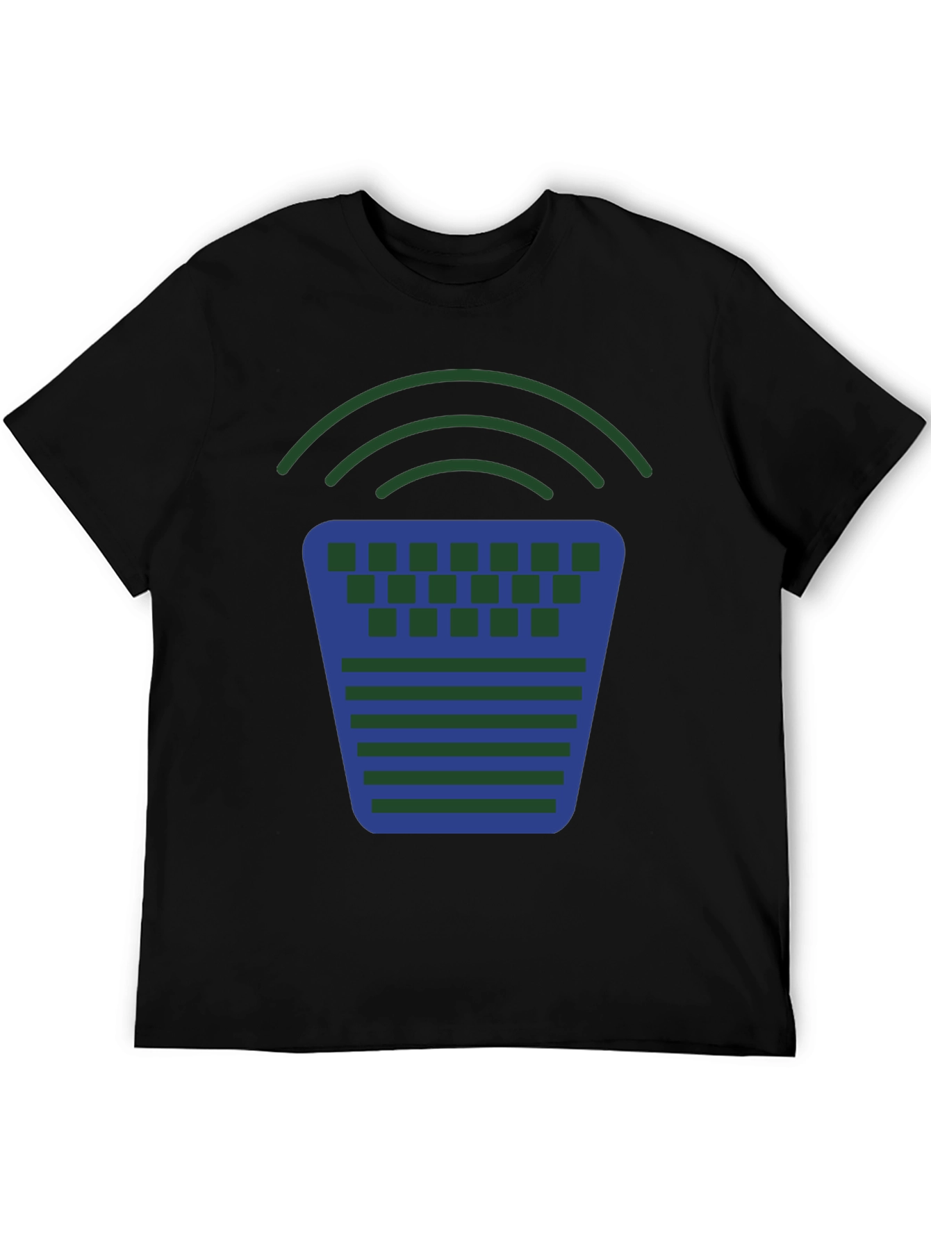Geometric Graphic Tee - Modern Design Casual Comfort