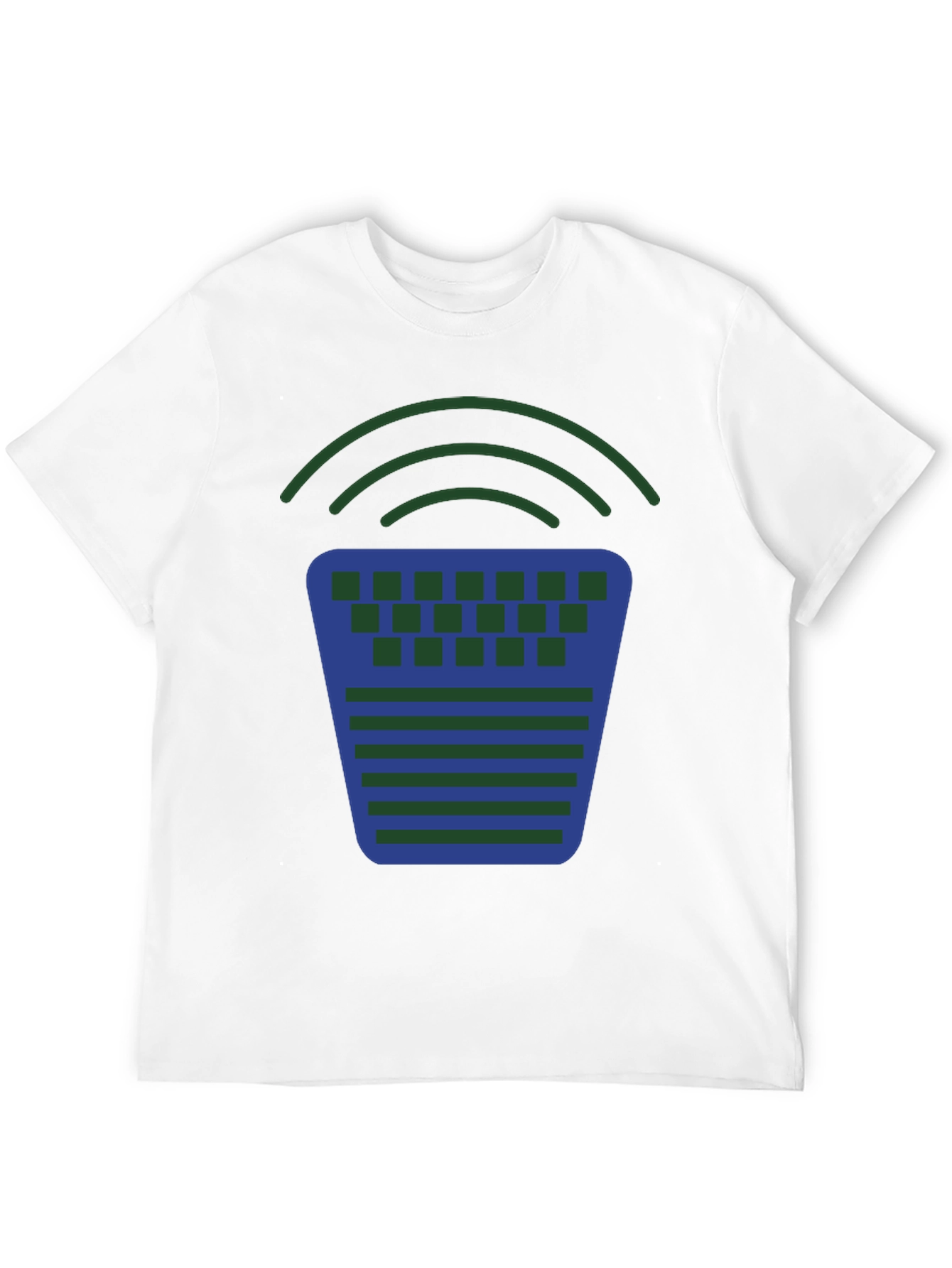 Geometric Graphic Tee - Modern Design Casual Comfort