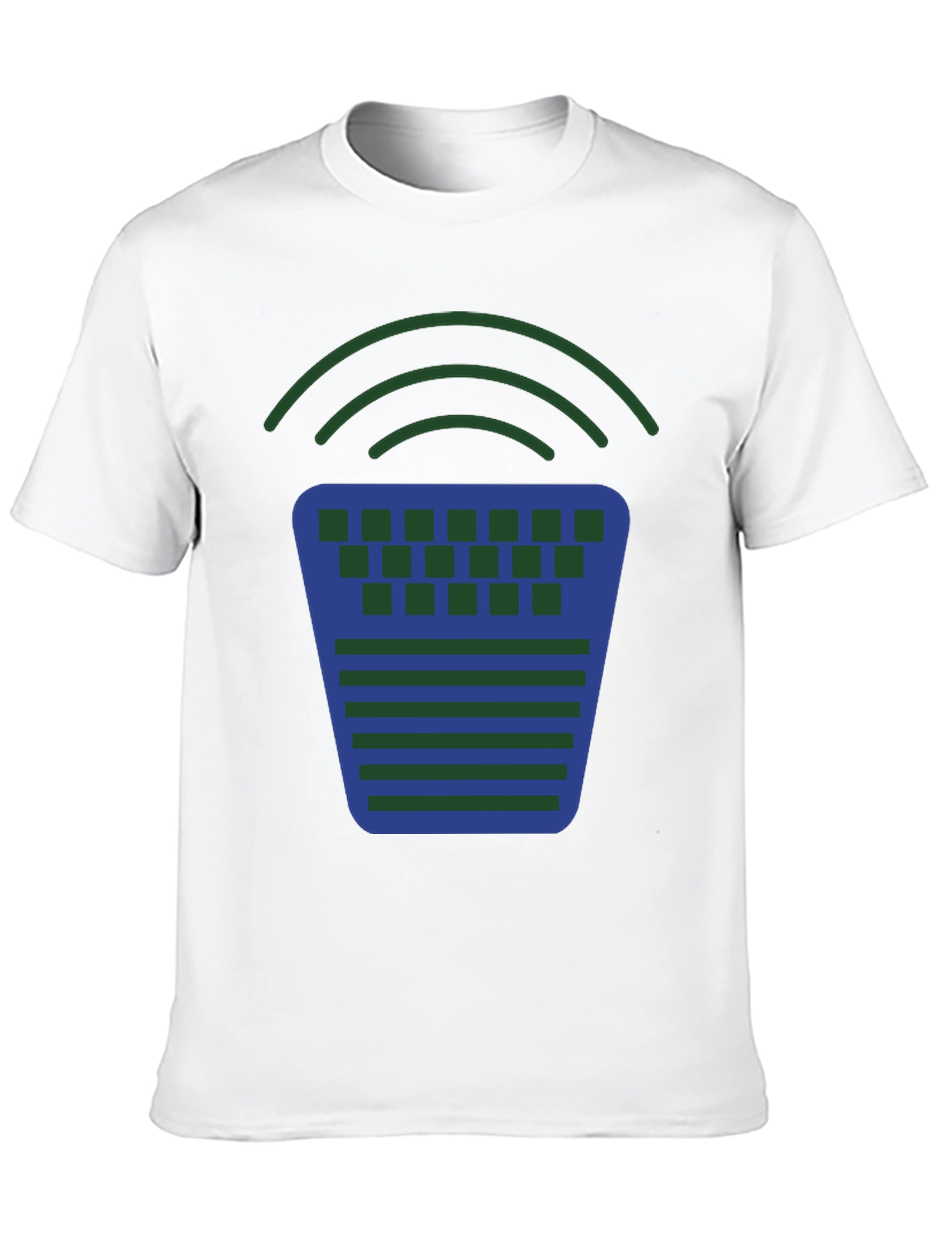 Geometric Graphic Tee - Modern Design Casual Comfort