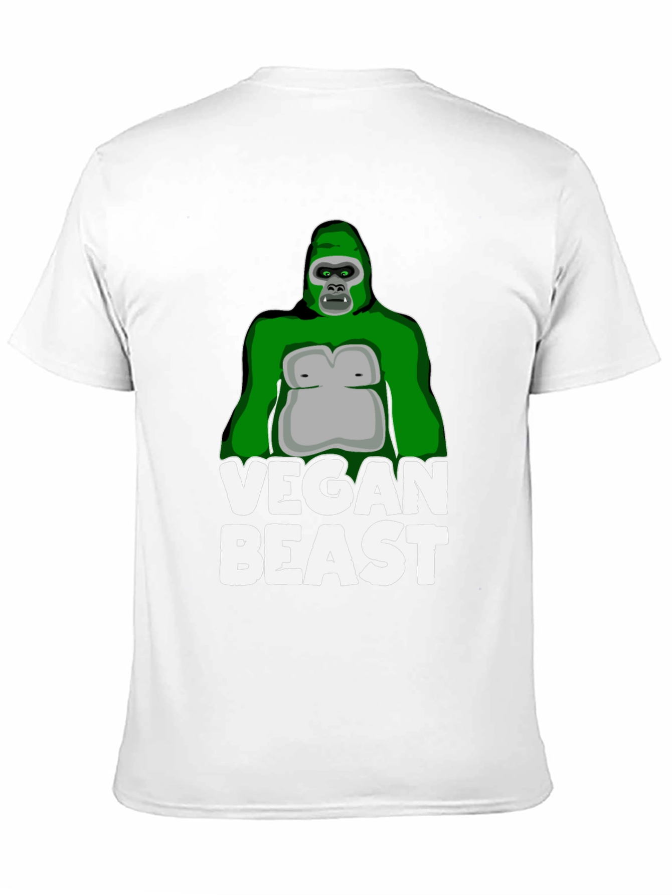 Vegan Beast Gorilla T-Shirt - Black