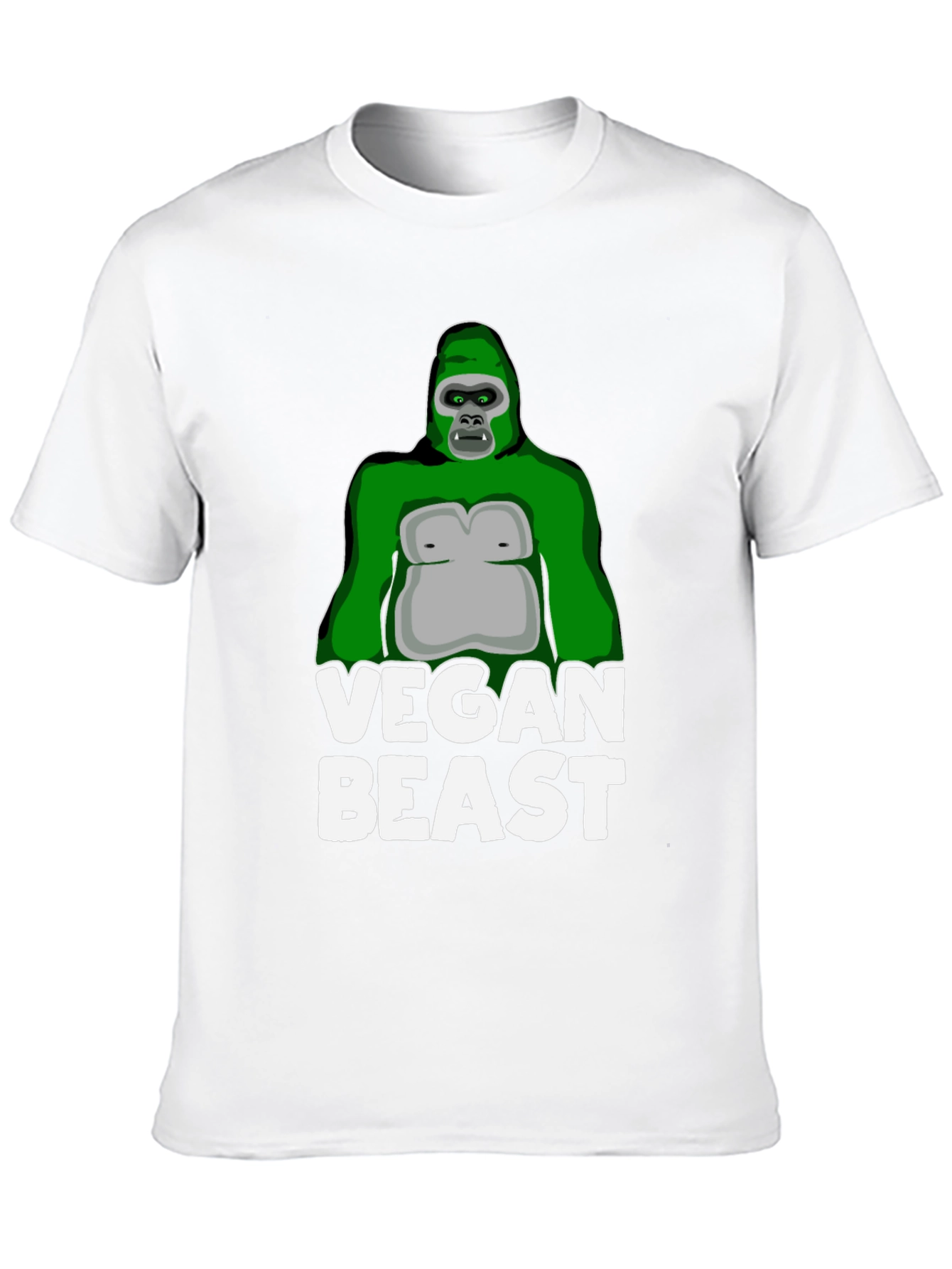 Vegan Beast Gorilla T-Shirt - Black