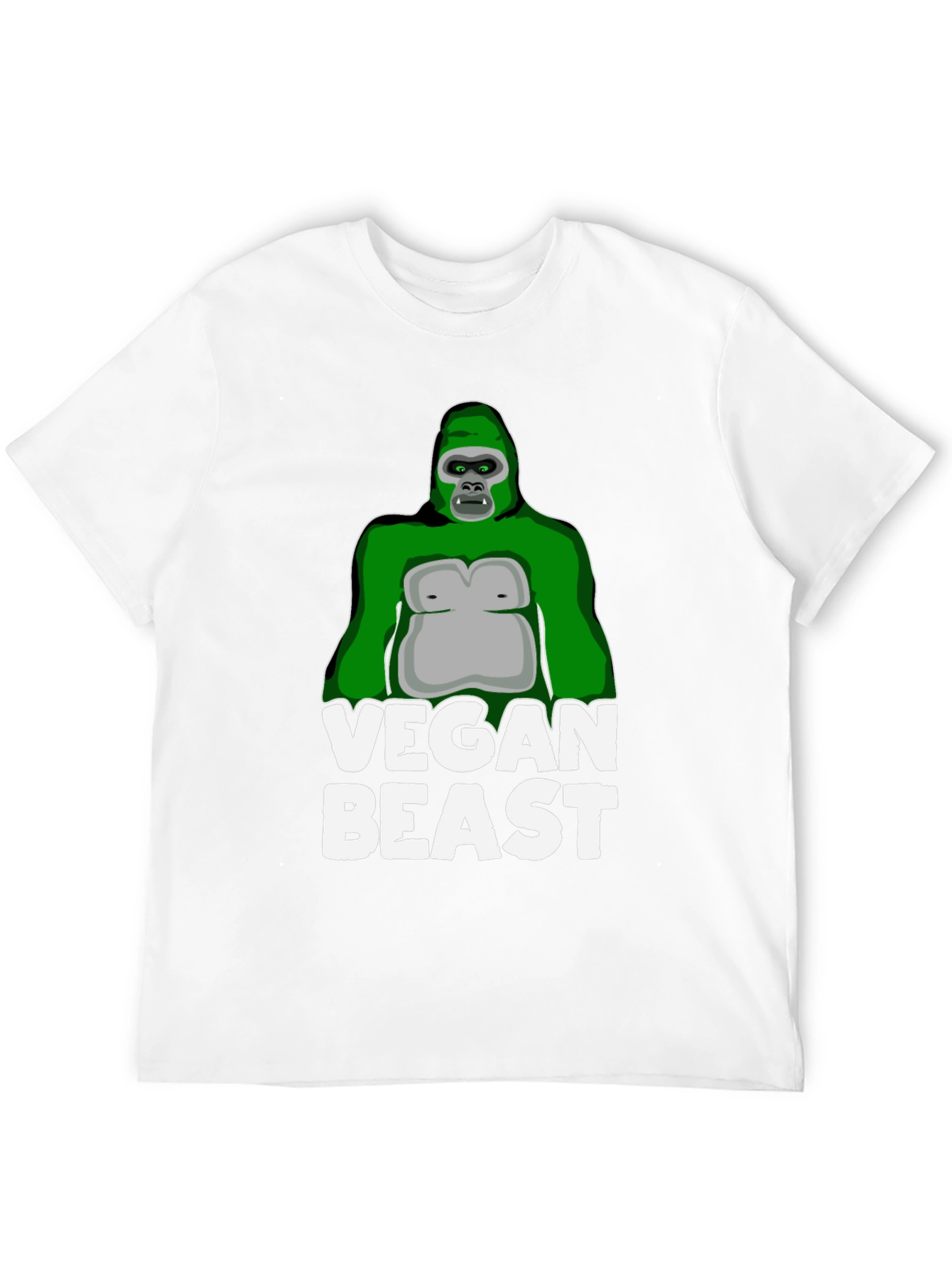 Vegan Beast Gorilla T-Shirt - Black