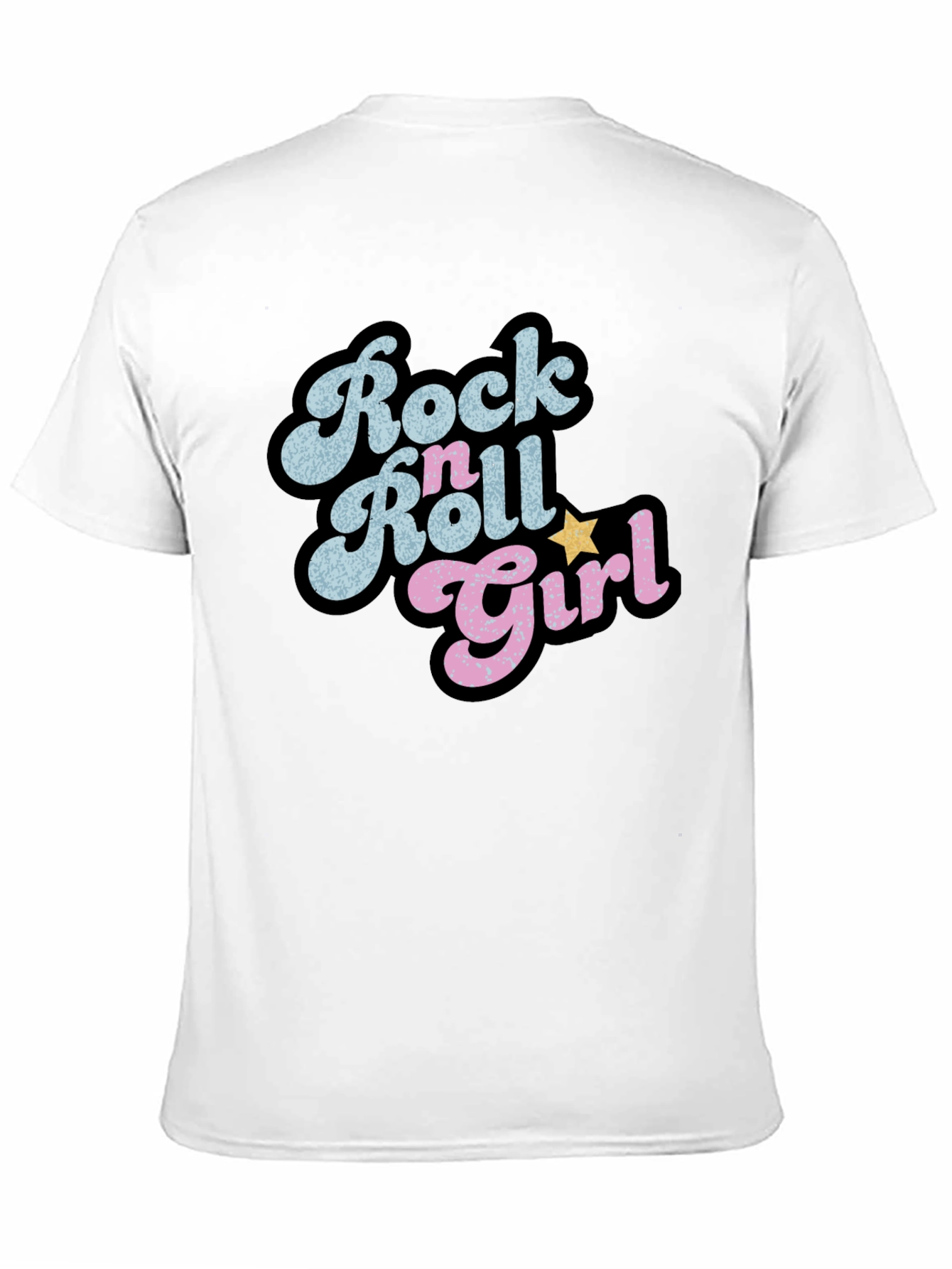 Rock n Roll Girl Black Graphic Tee