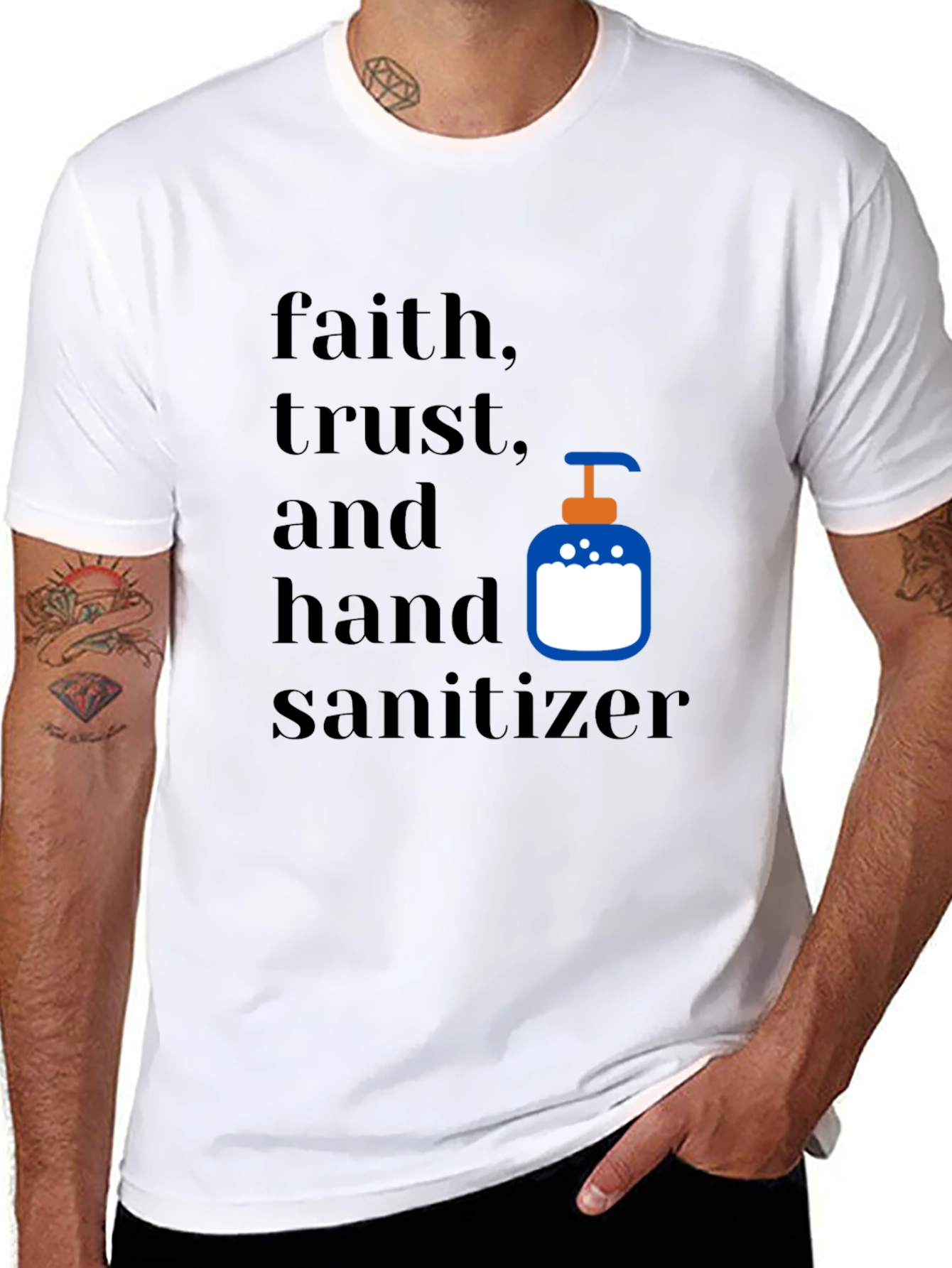 Faith Trust & Hand Sanitizer Graphic Tee