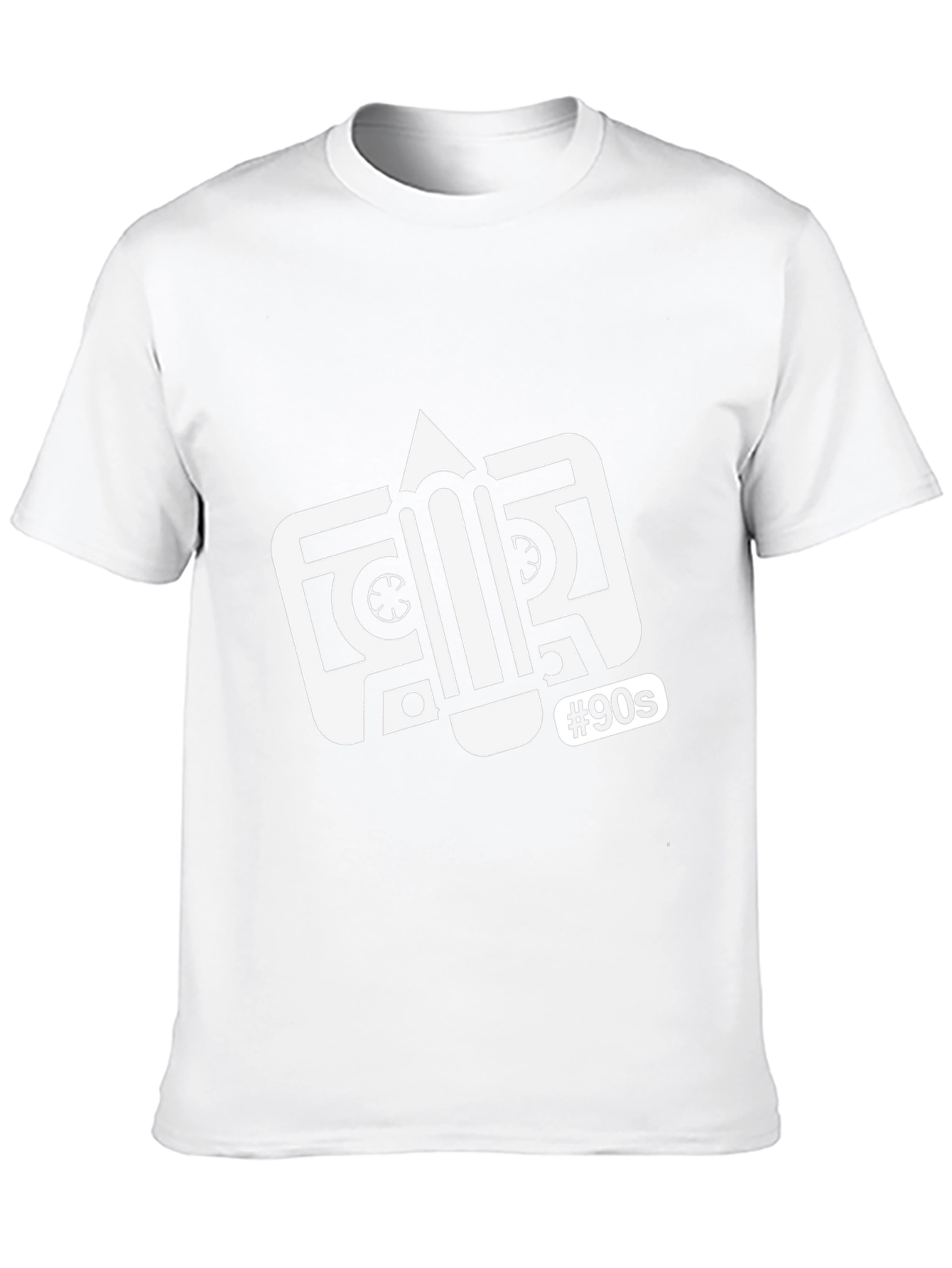Retro 90s Cassette Tape Graphic Tee - Classic Black