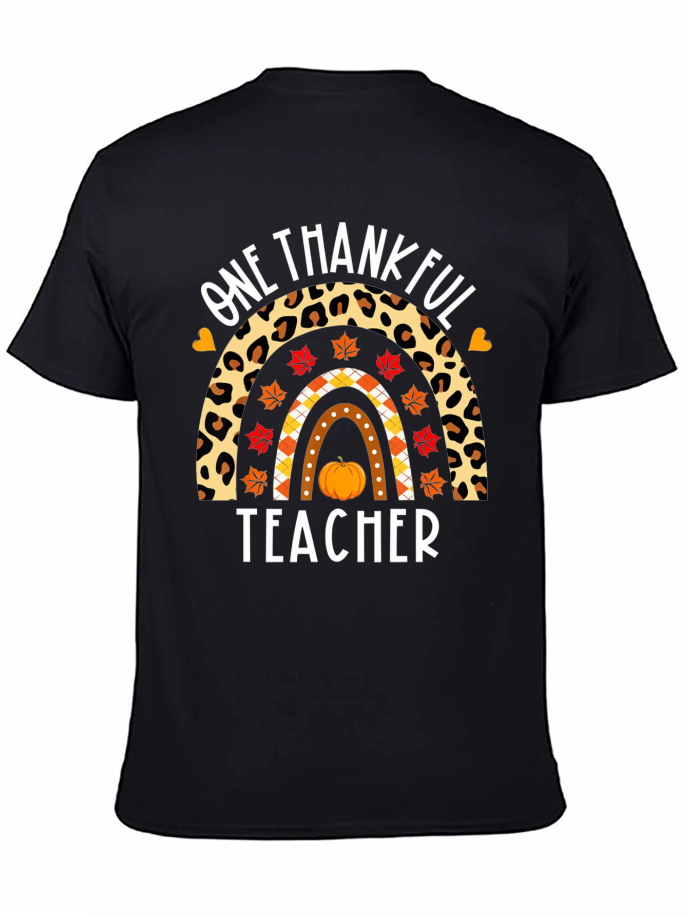 One Thankful Teacher Rainbow T-Shirt