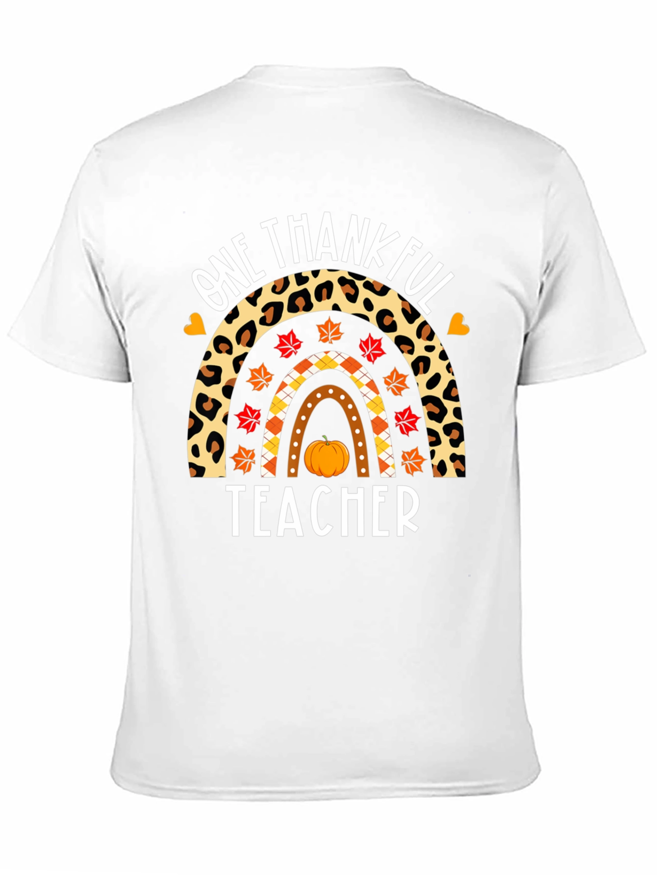One Thankful Teacher Rainbow T-Shirt
