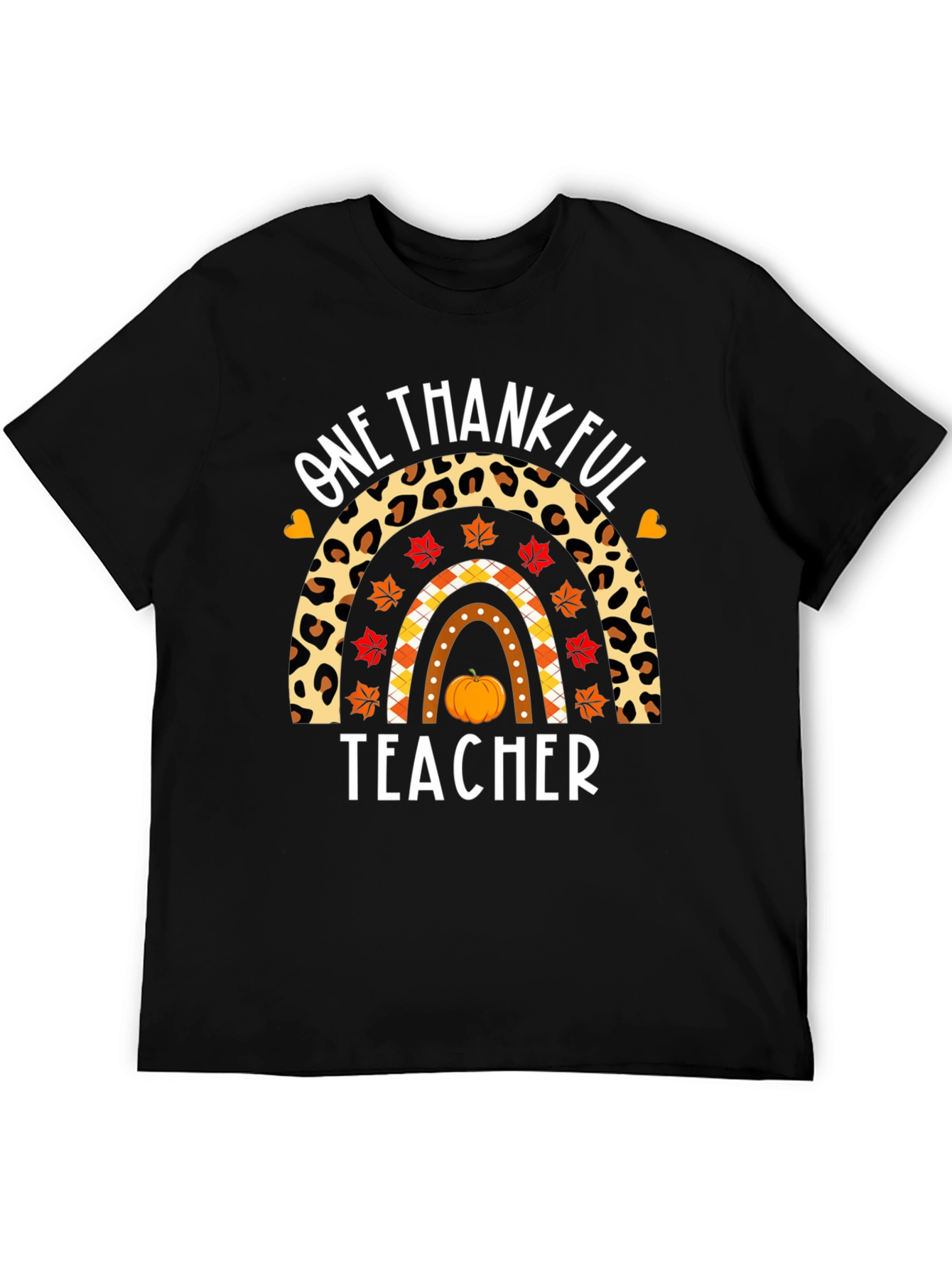 One Thankful Teacher Rainbow T-Shirt