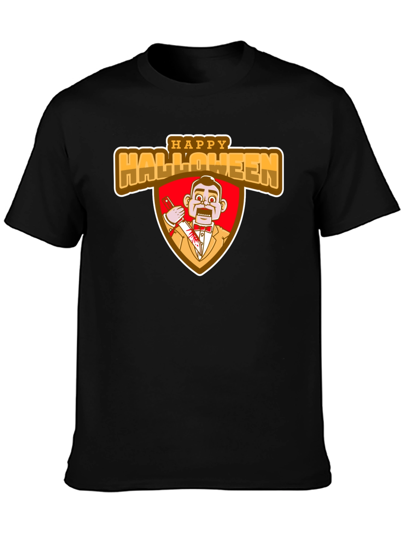 Happy Halloween Scary Dummy Graphic T-Shirt
